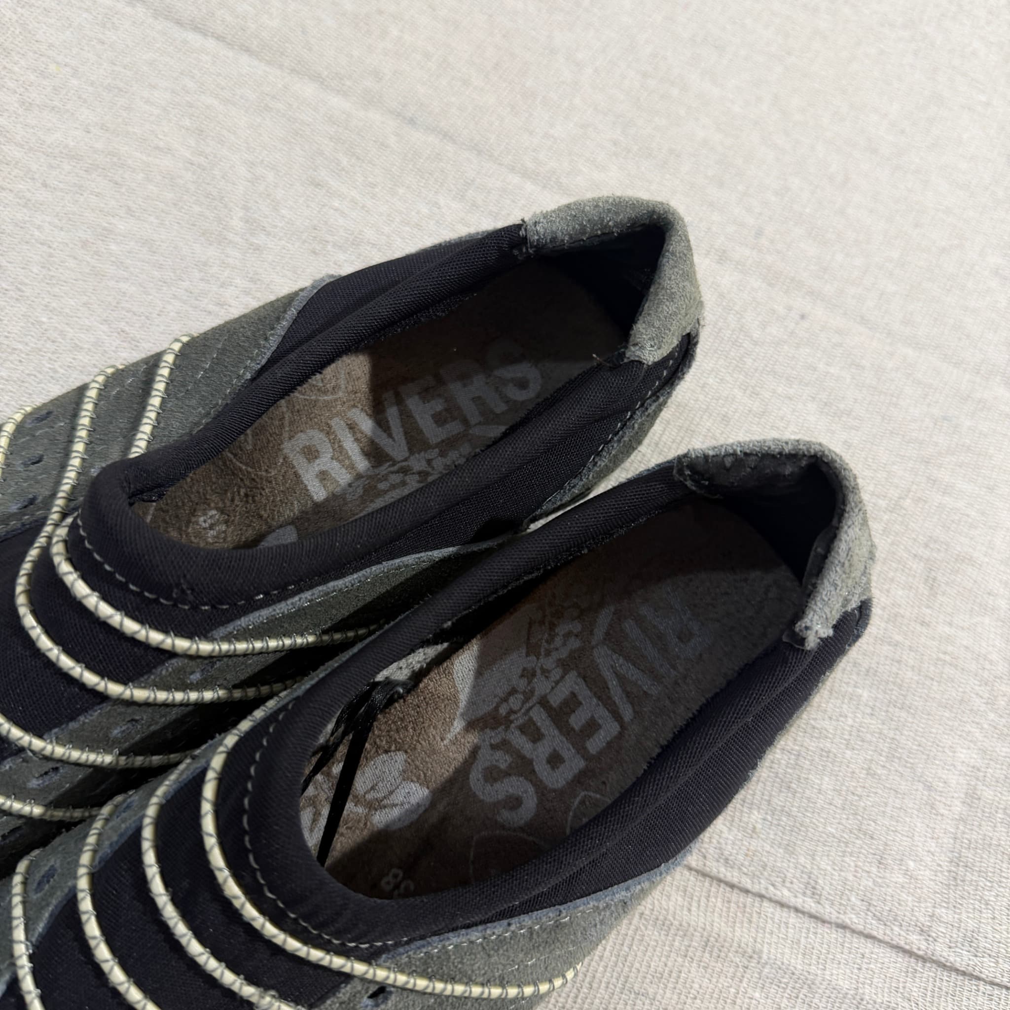 Rivers Women's Grey Suede Slip-On Comfort Shoes Size 38 — photo 3 of 9