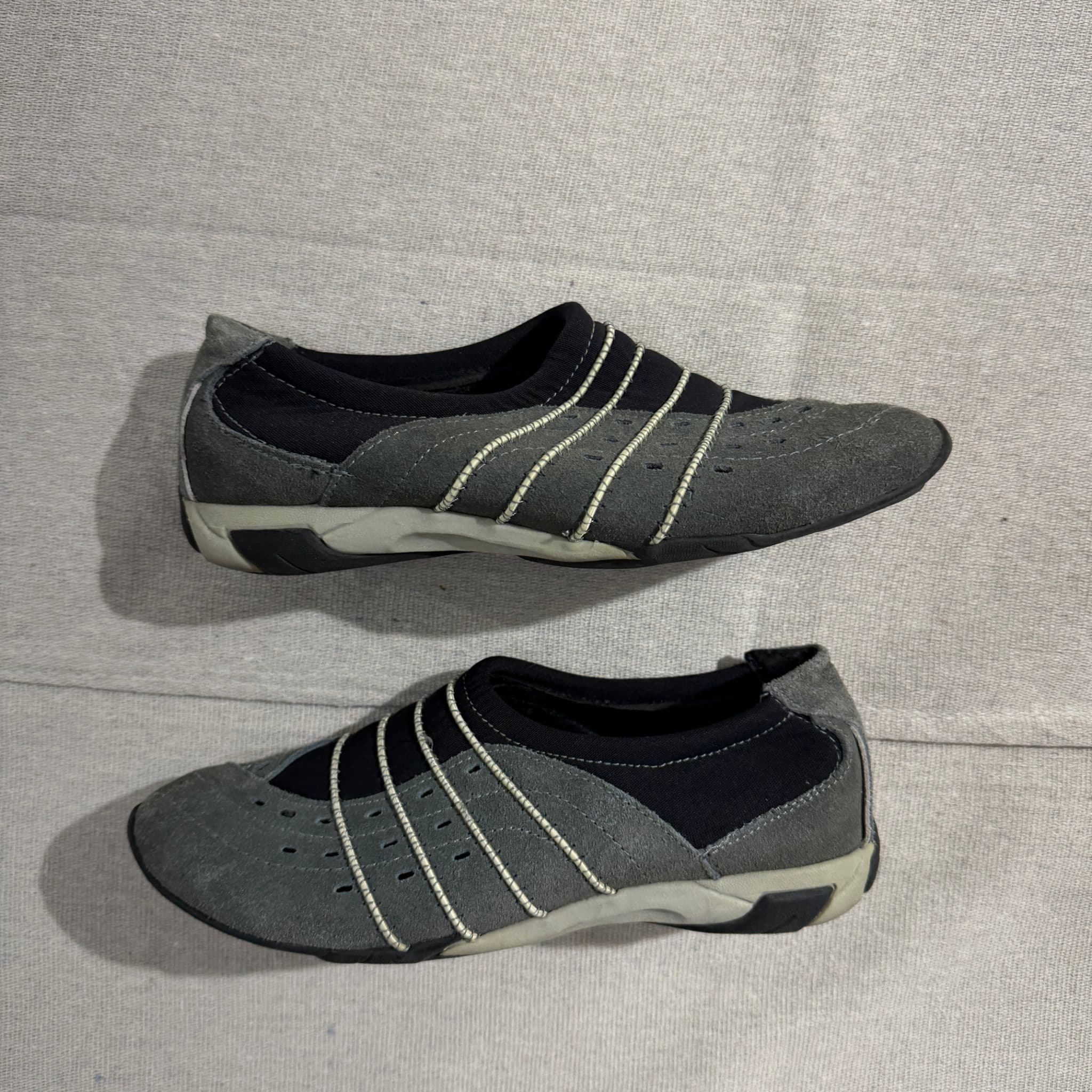 Rivers Women's Grey Suede Slip-On Comfort Shoes Size 38 — photo 5 of 9