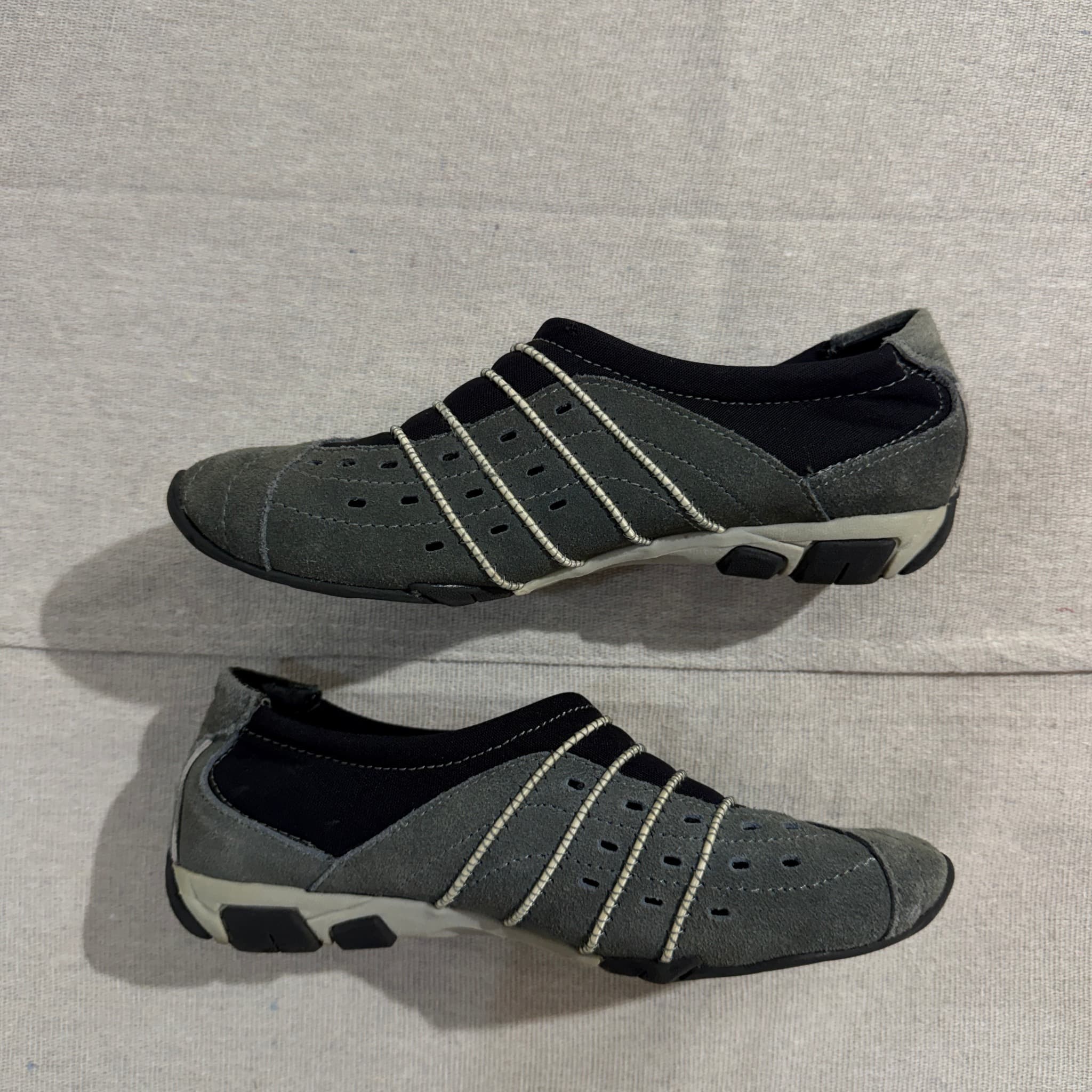 Rivers Women's Grey Suede Slip-On Comfort Shoes Size 38 — photo 6 of 9