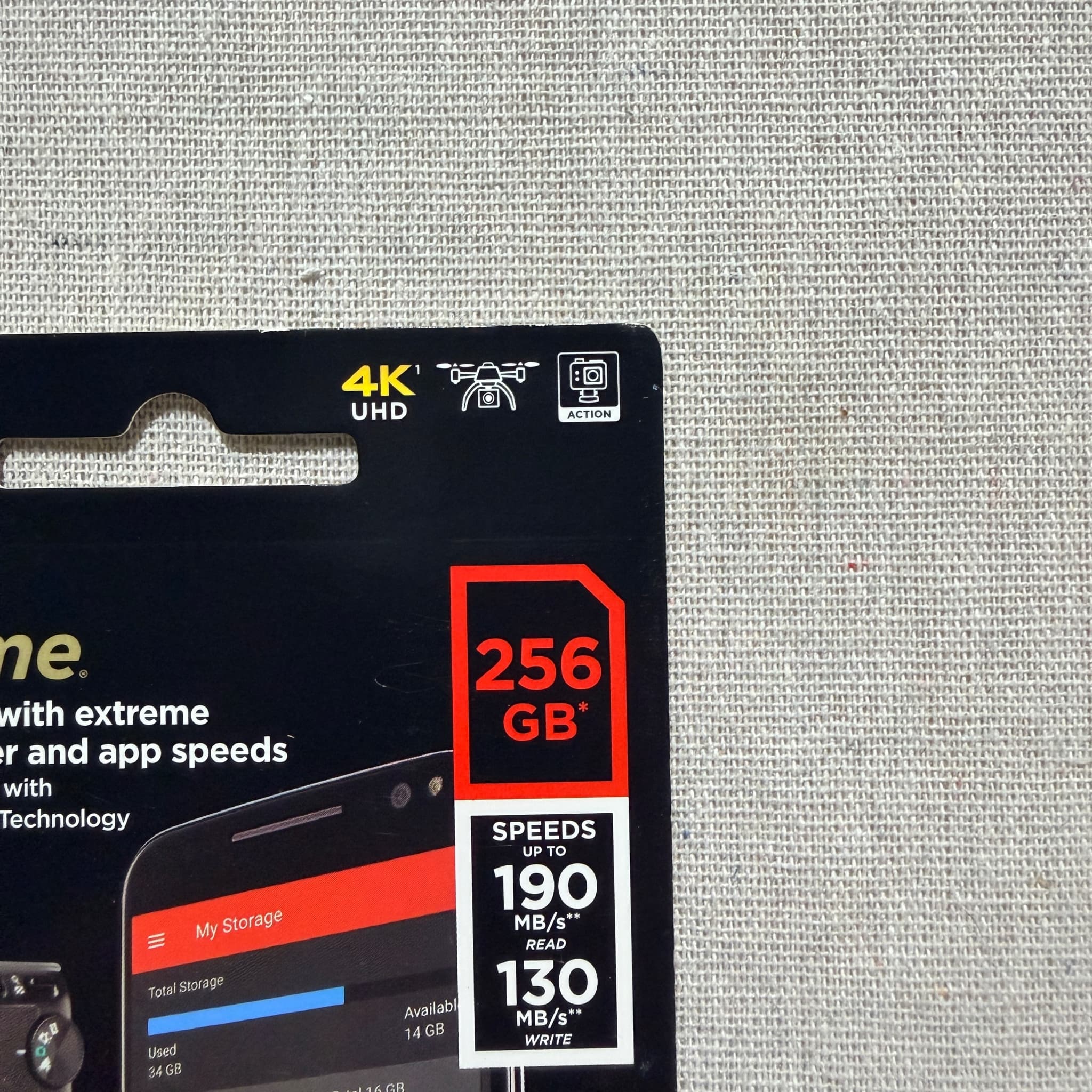 SanDisk Extreme 256GB microSDXC UHS-I Memory Card with Adapter — photo 2 of 7