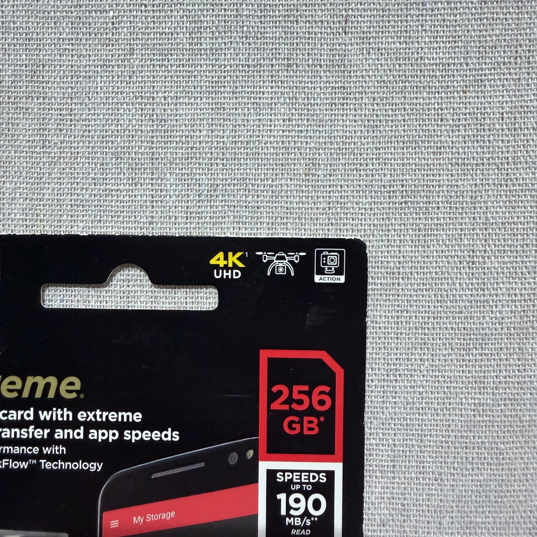 SanDisk Extreme 256GB MicroSDXC UHS-I Memory Card With Adapter — photo 2 of 7