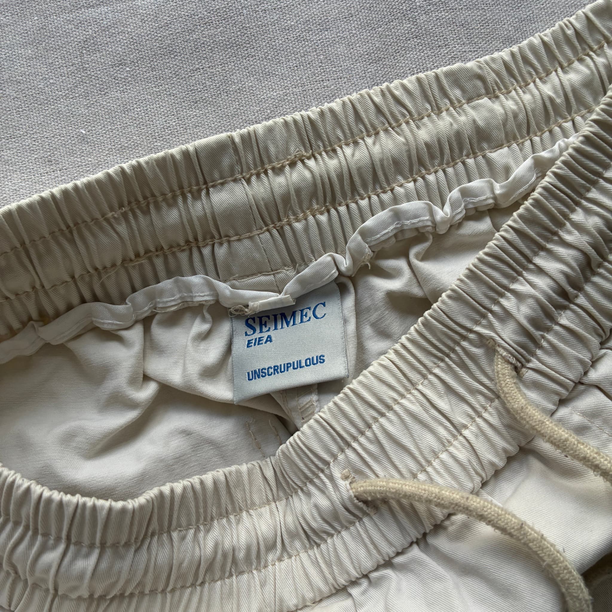 Seimec Beige Cargo Parachute Pants — photo 4 of 7