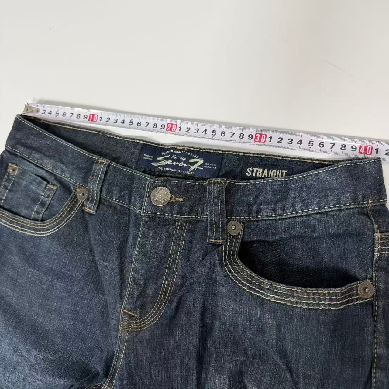 Seven7 Straight Leg Dark Wash Jeans — photo 10 of 10