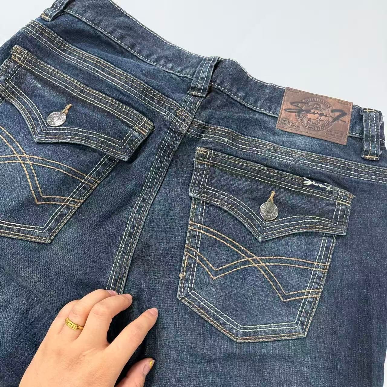 Seven7 Straight Leg Dark Wash Jeans — photo 4 of 10