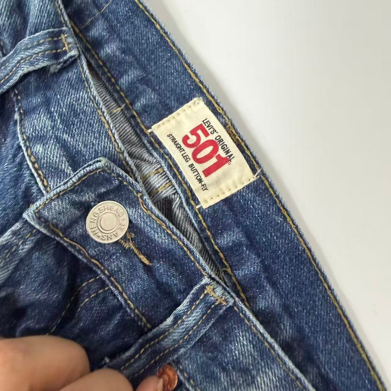 SHENG JEANS 501 Original Fit Straight Leg Jeans Blue — photo 2 of 10