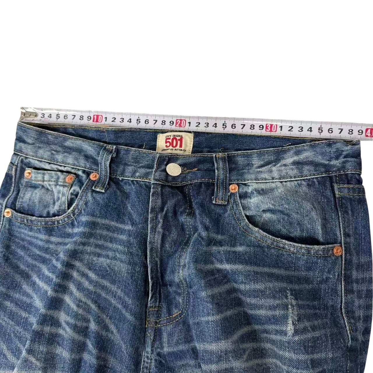 SHENG JEANS 501 Original Fit Straight Leg Jeans Blue — photo 10 of 10
