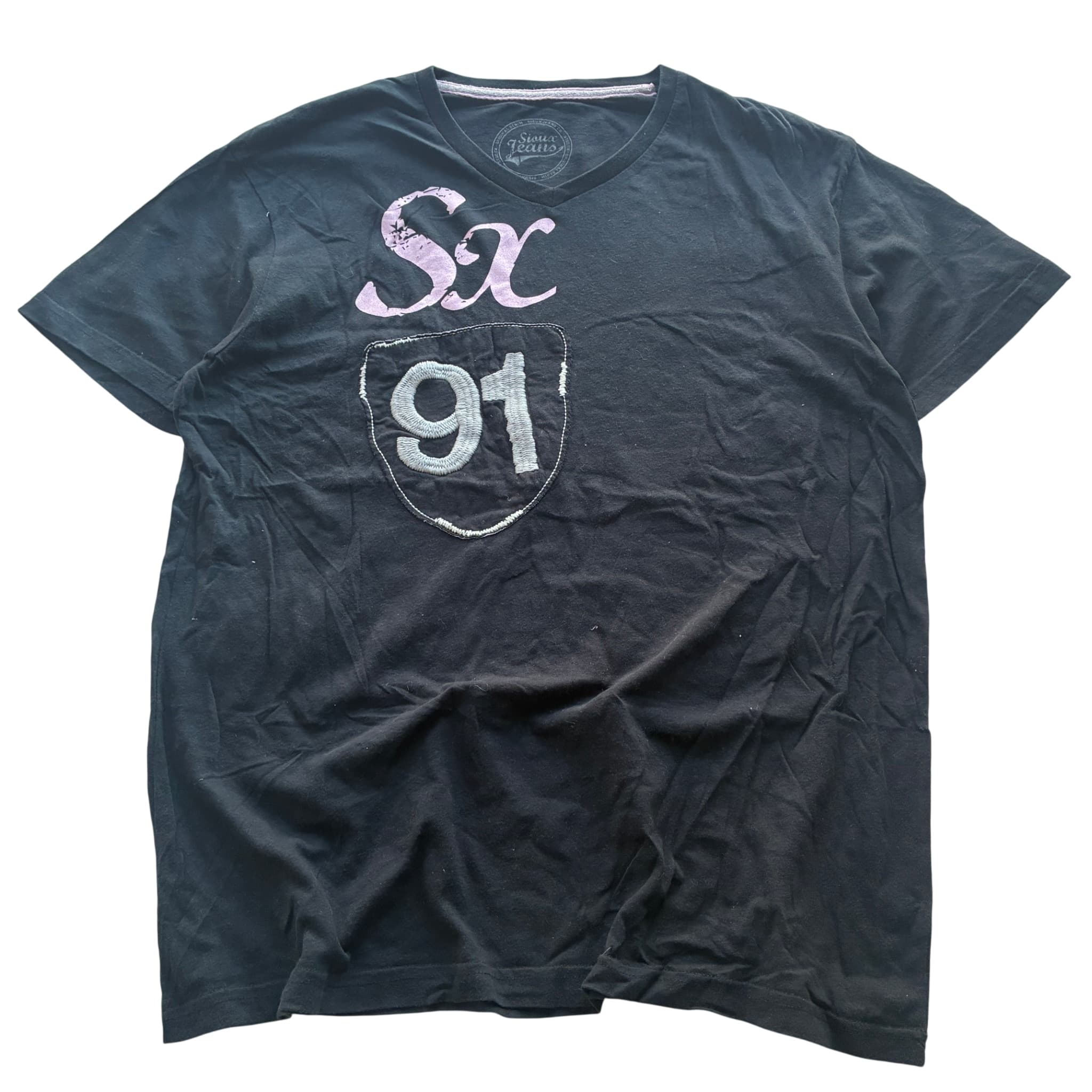 Sioux Jeans V-Neck Graphic T-Shirt Black XL — photo 1 of 7