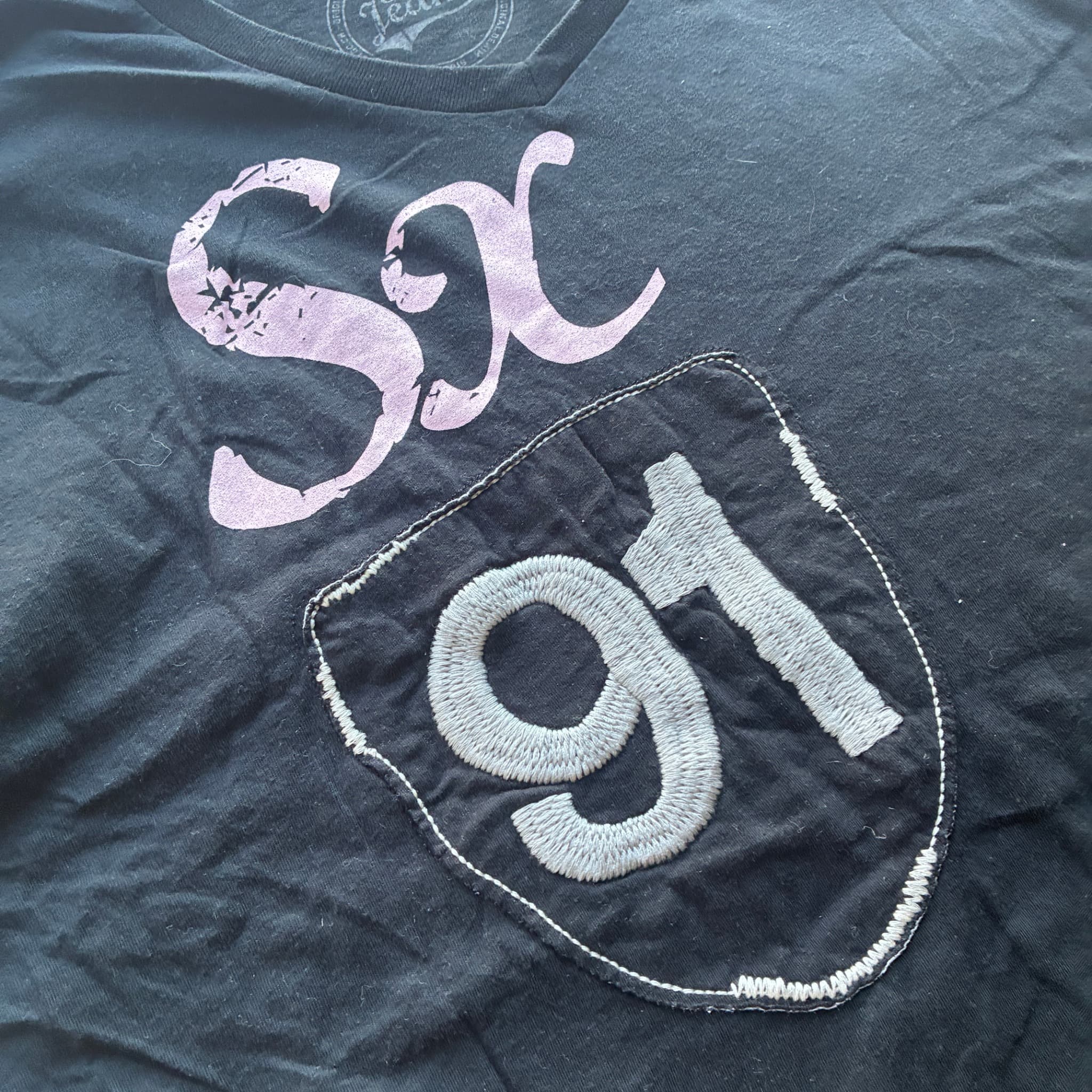 Sioux Jeans V-Neck Graphic T-Shirt Black XL — photo 3 of 7