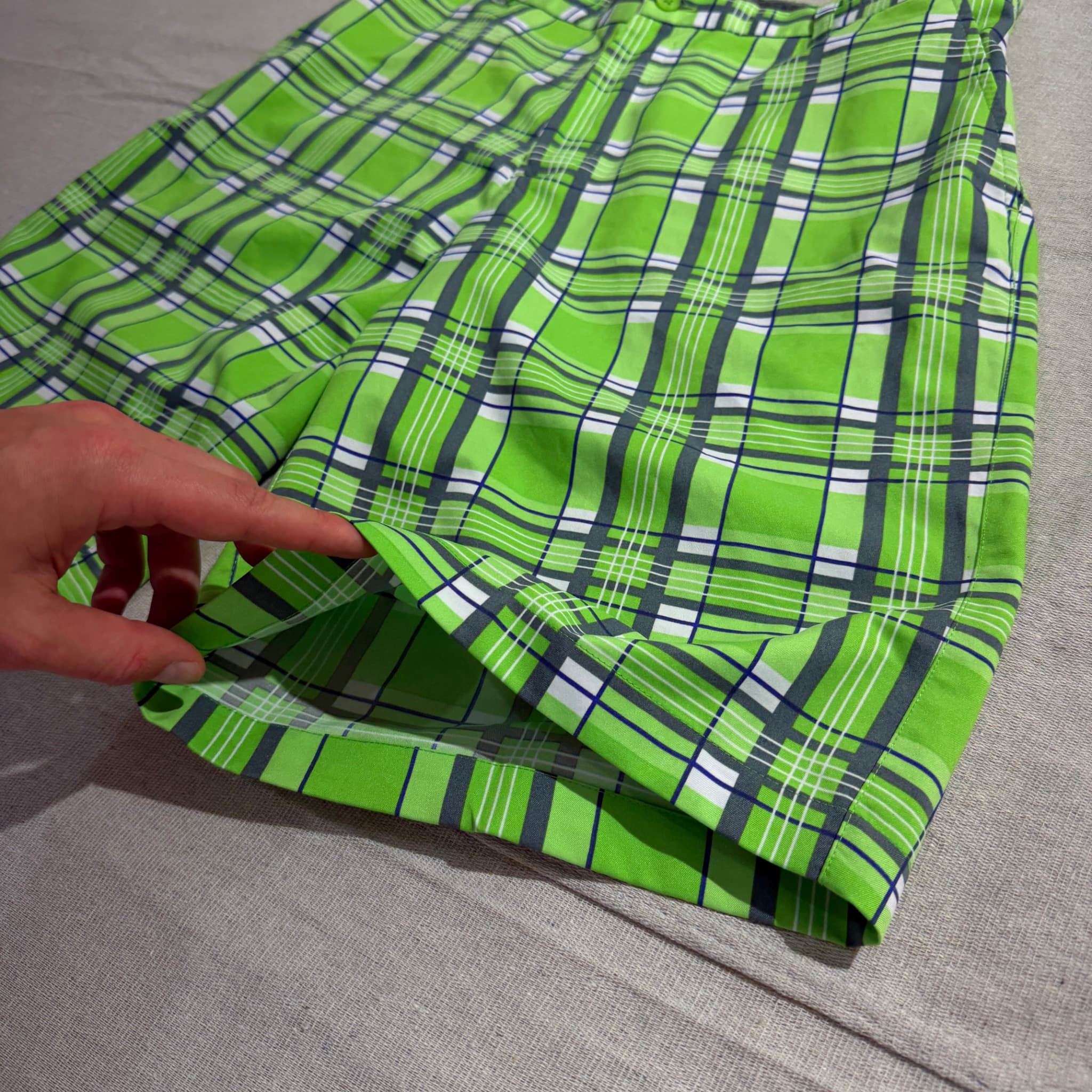Sligo Golf Shorts Green Plaid Flat Front Men's Size 34 — photo 3 of 8