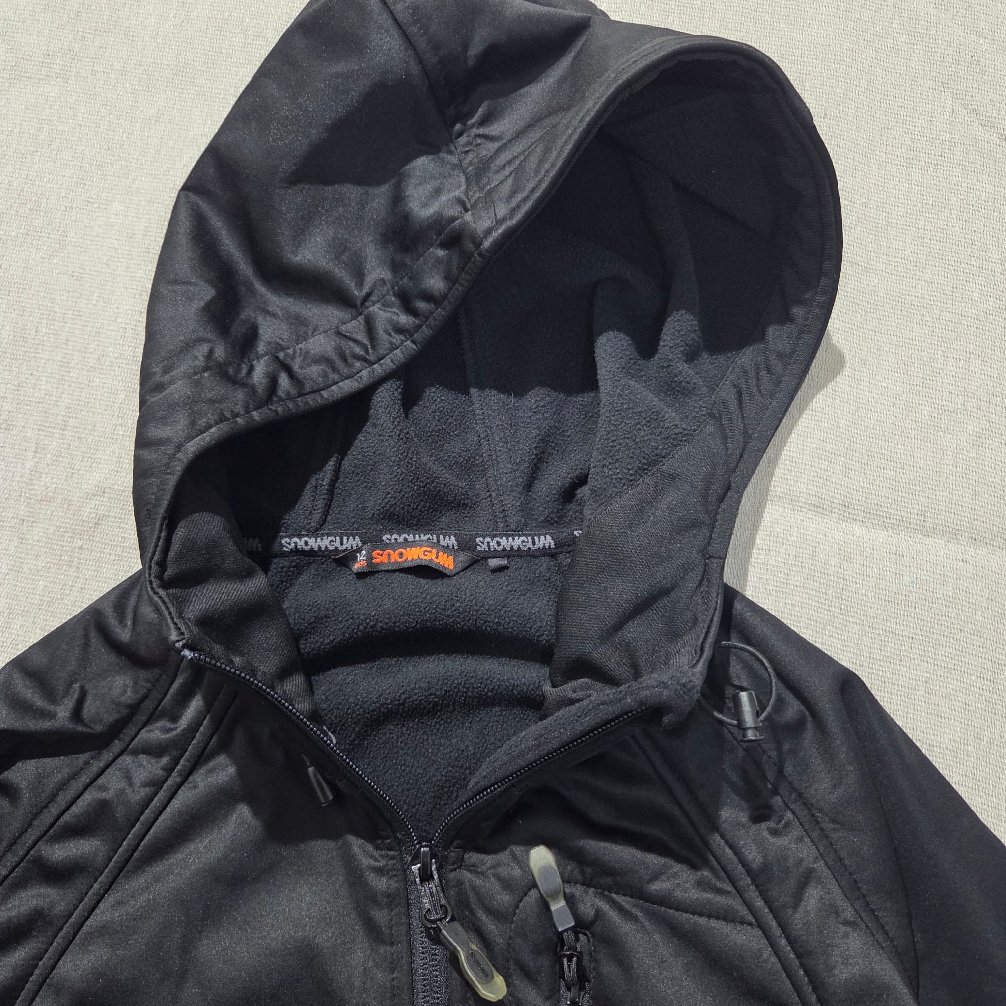 Snowgum Fleece Softshell Hooded Jacket Black — photo 5 of 8