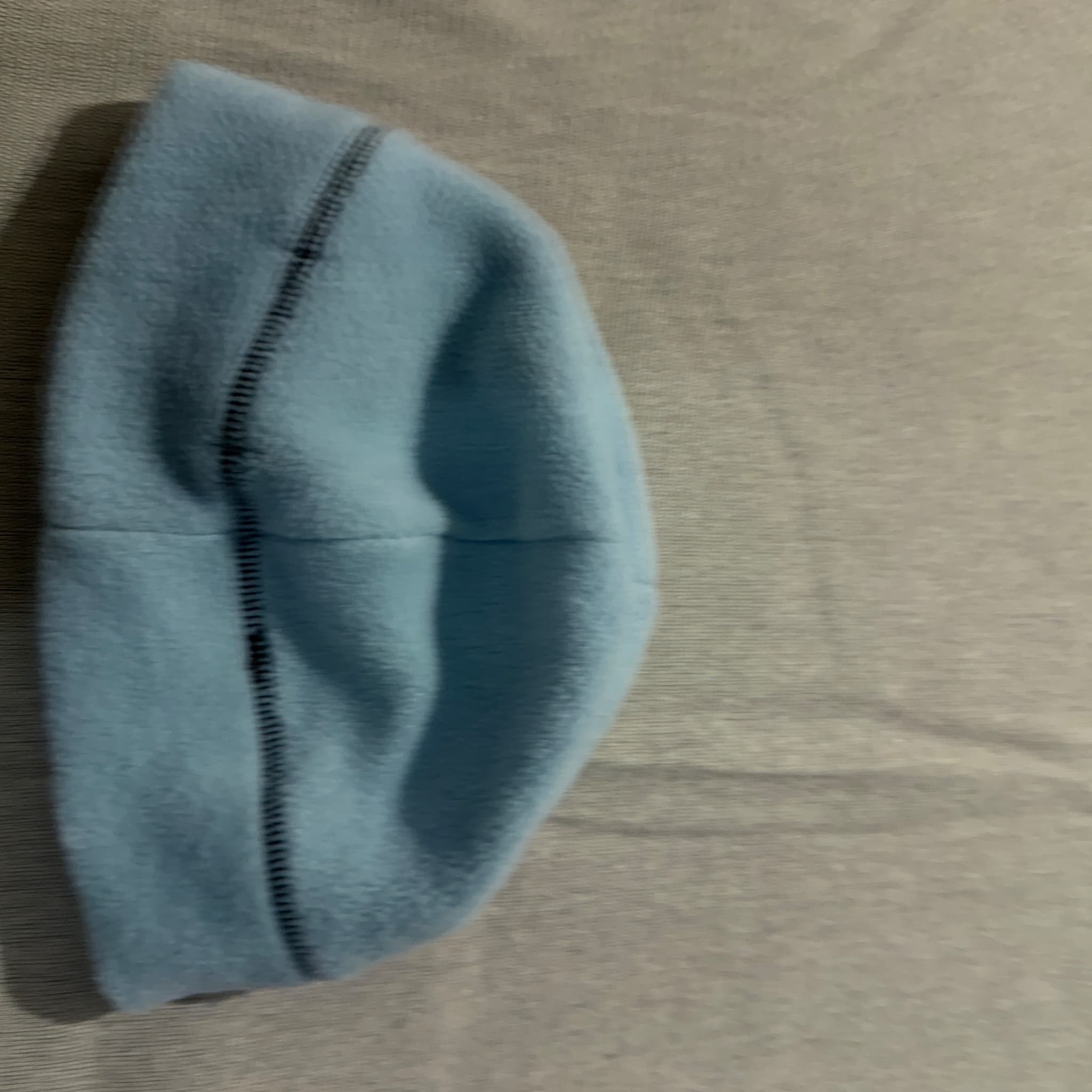 Sportsgirl Light Blue Fleece Beanie With Contrast Stitching — photo 3 of 6