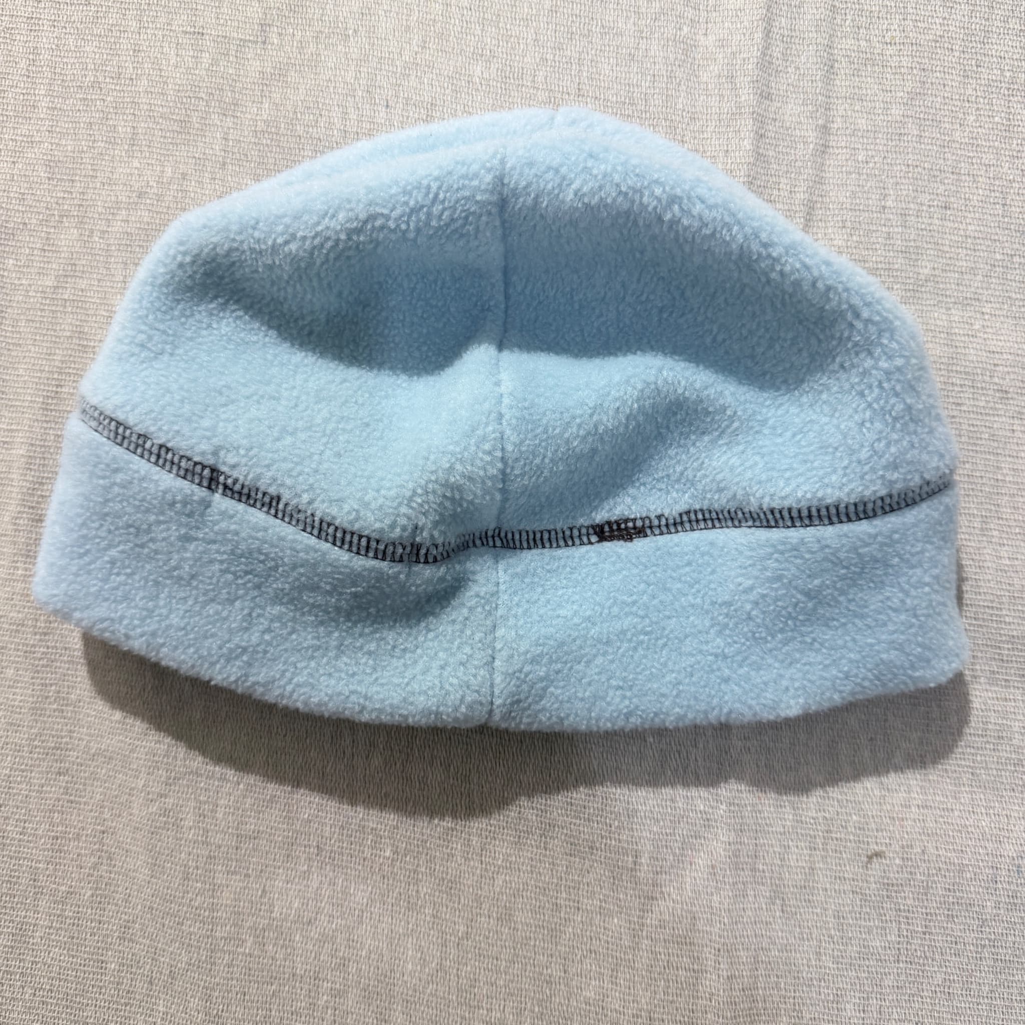 Sportsgirl Light Blue Fleece Beanie With Contrast Stitching — photo 4 of 6