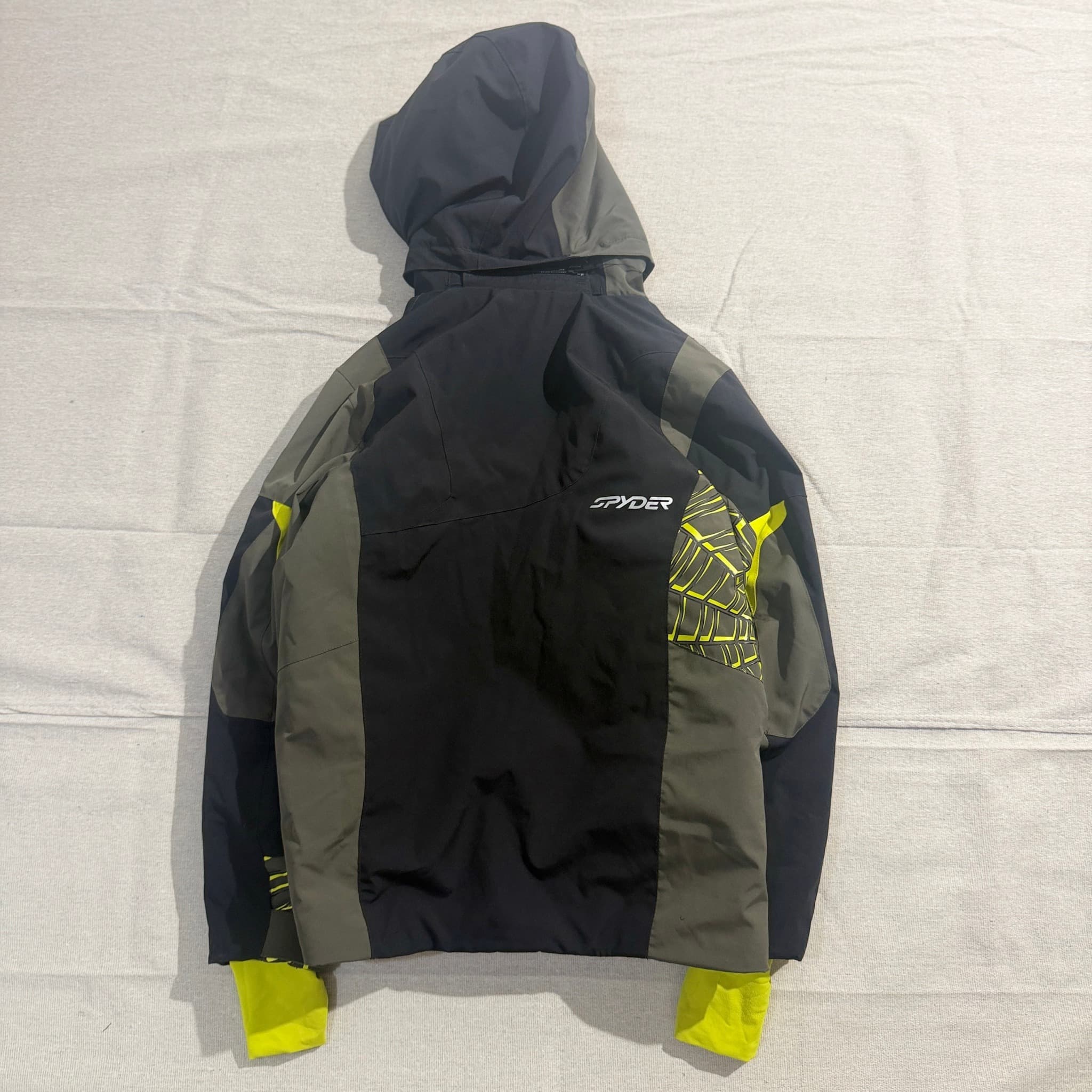 Spyder Kids Ski Jacket Black Grey Web Graphic 14 — photo 8 of 10