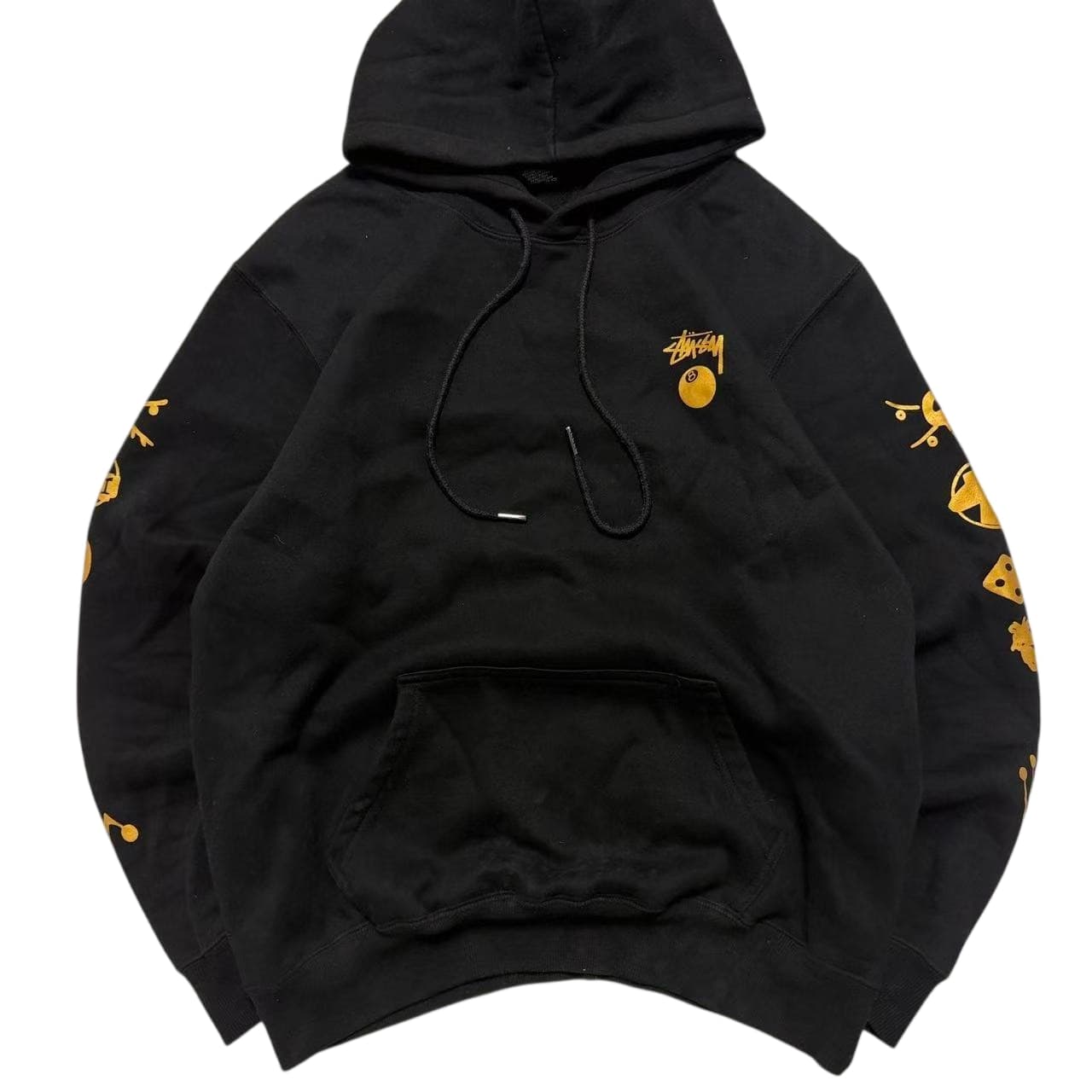 Stüssy 8-Ball Hoodie Black Gold Size L — photo 2 of 8