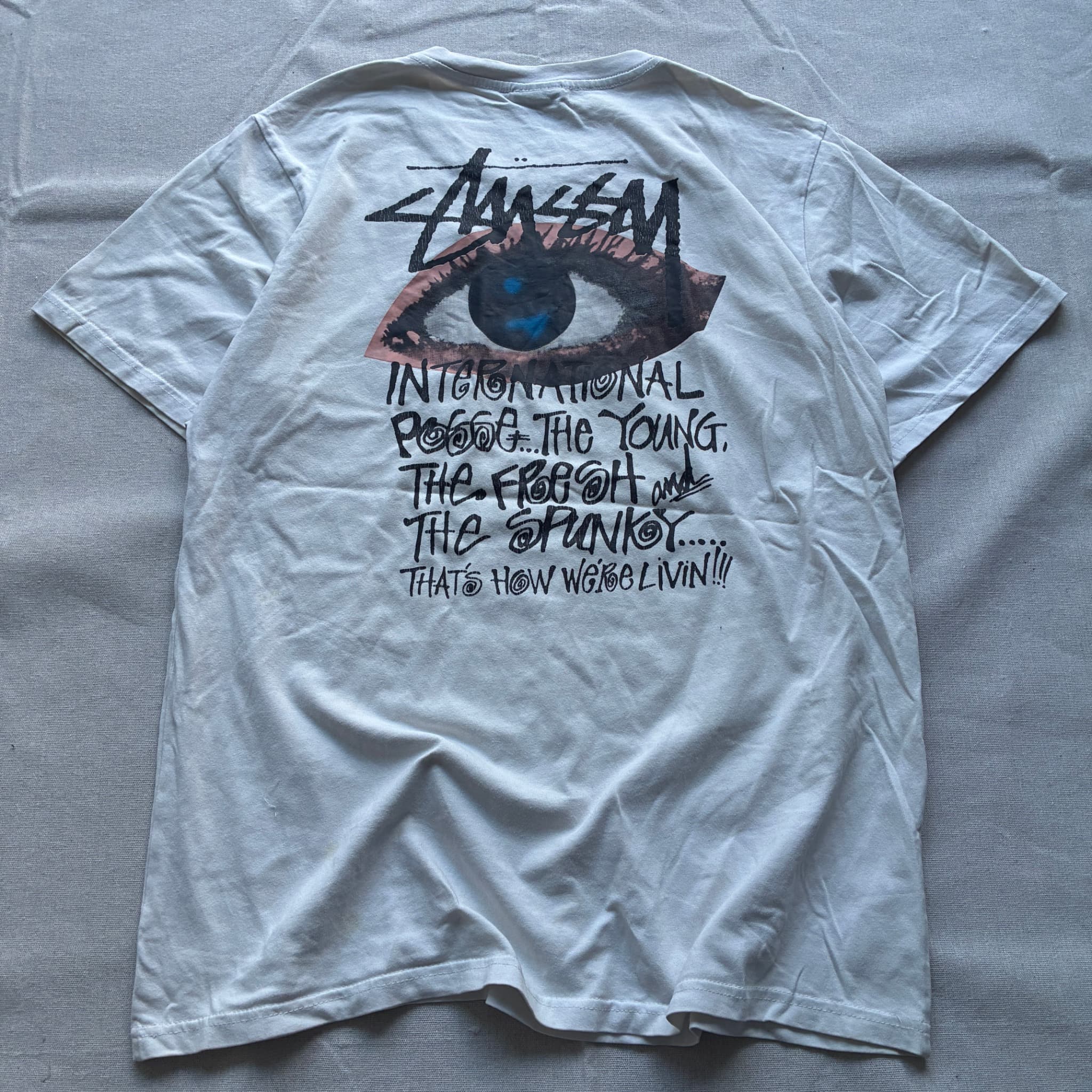 Stüssy Basic Logo Graphic T-Shirt White Unisex — photo 4 of 7