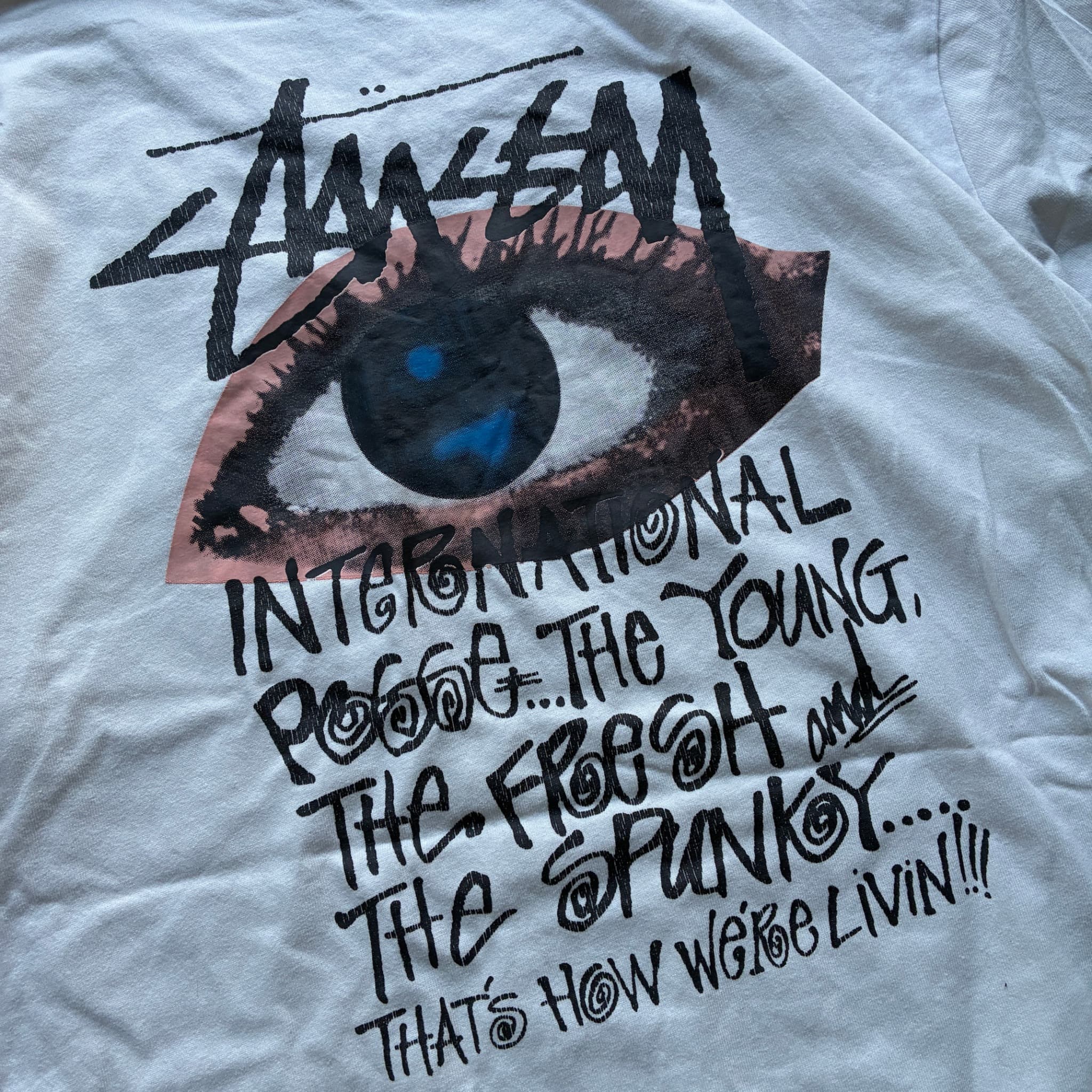 Stüssy Basic Logo Graphic T-Shirt White Unisex — photo 5 of 7
