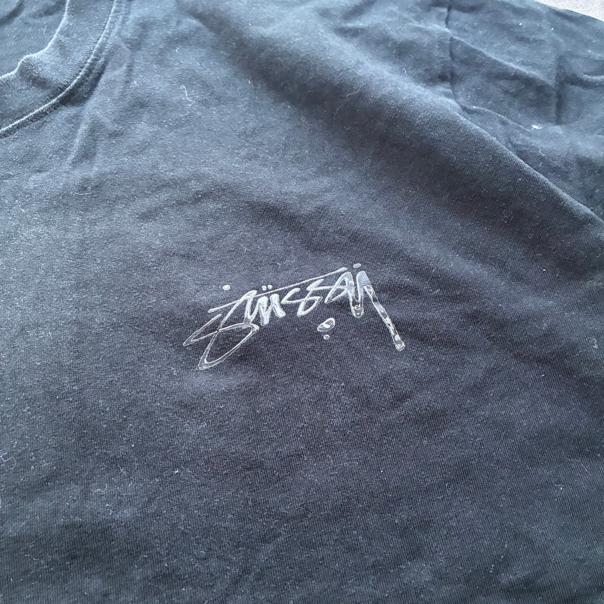 Stüssy Basic Logo T-Shirt Black Size L — photo 2 of 7