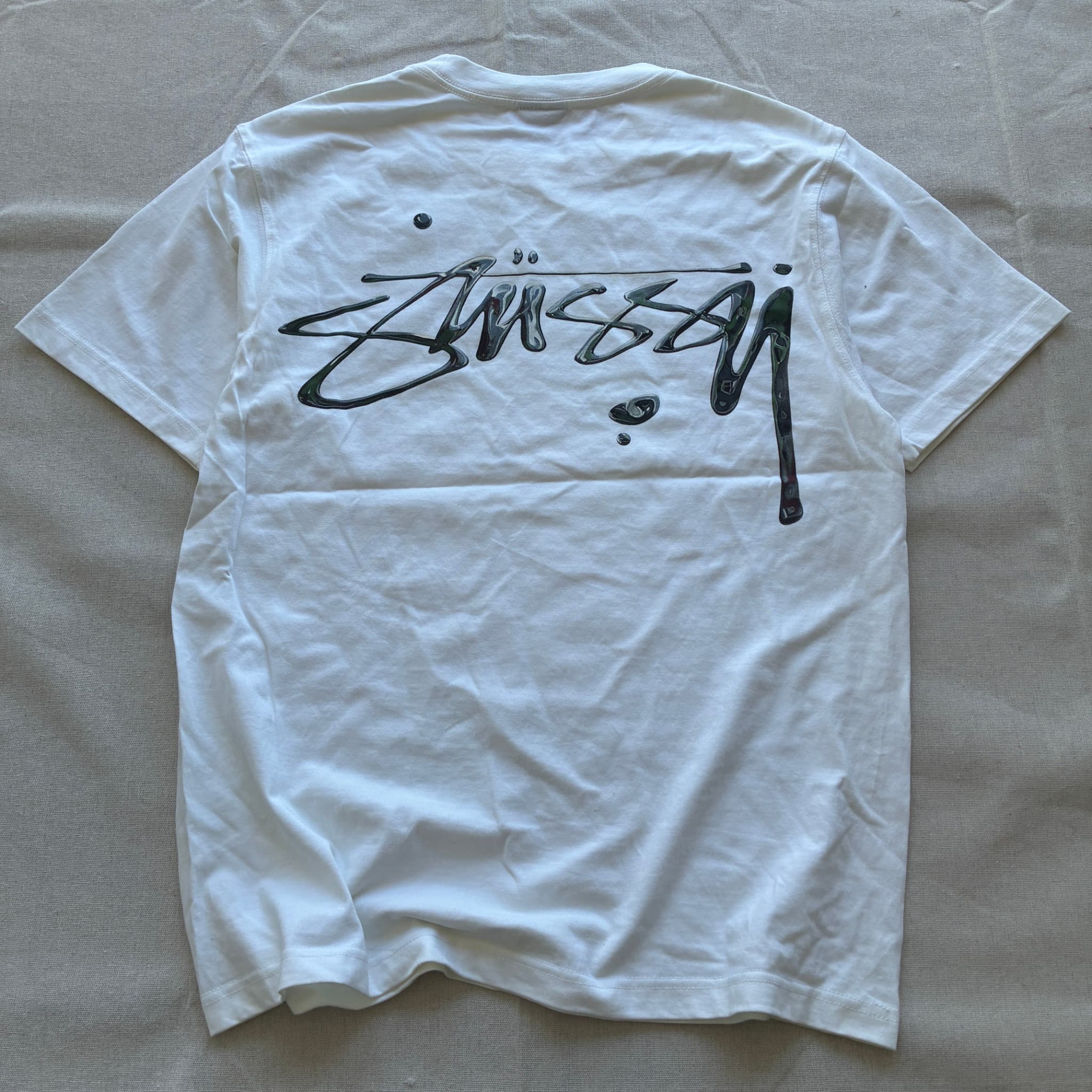 Stüssy Basic Logo T-Shirt White Size S — photo 5 of 7