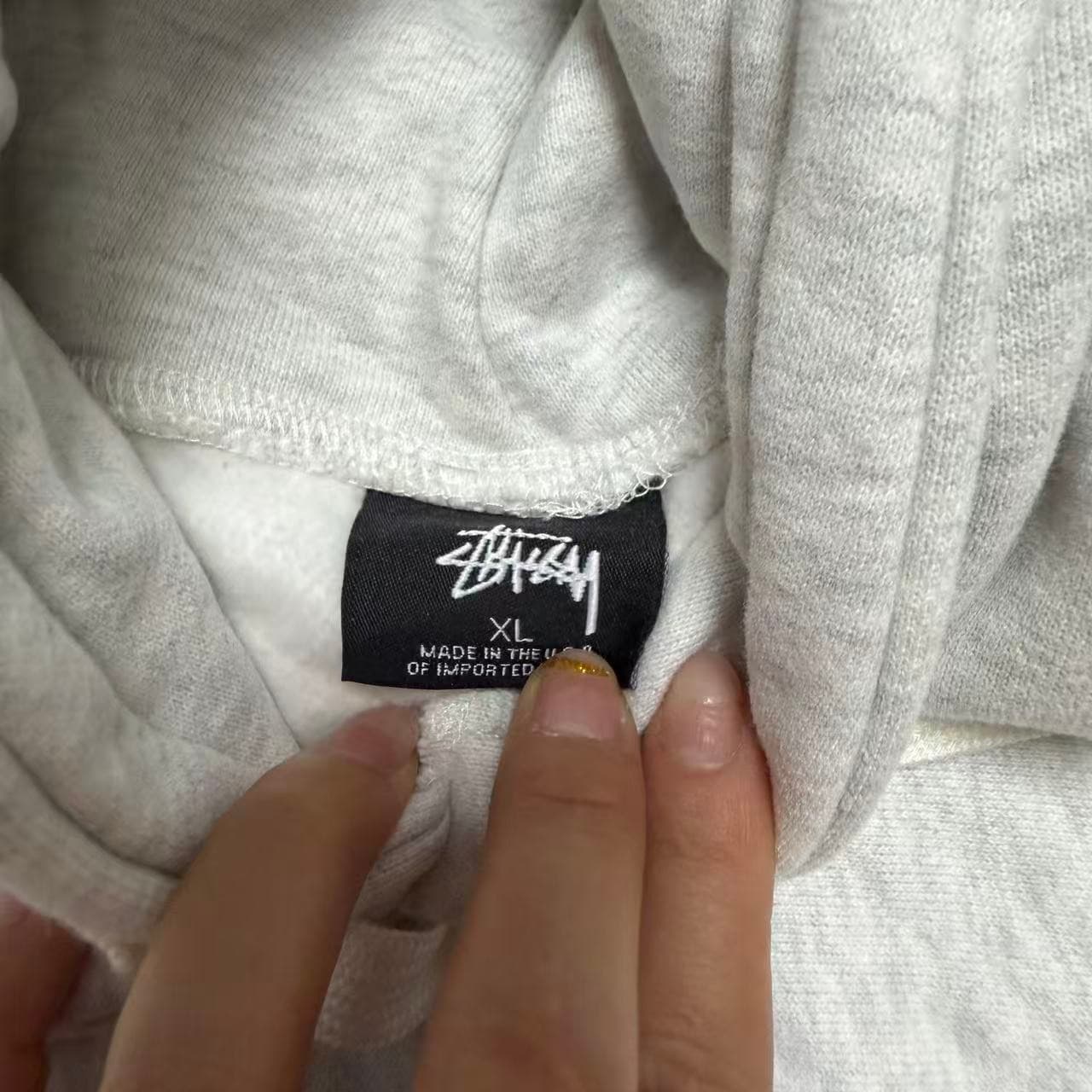 Stüssy Graffiti Logo Grey Hoodie XL — photo 4 of 7