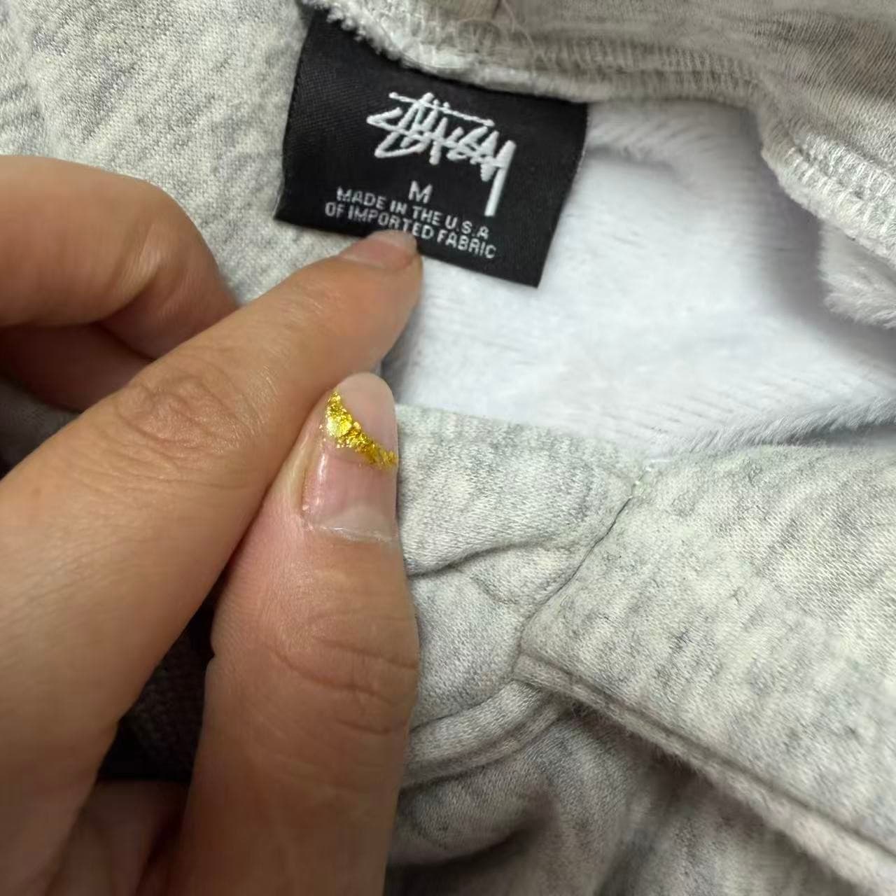 Stüssy Graffiti Logo Hoodie Grey Size M — photo 3 of 7