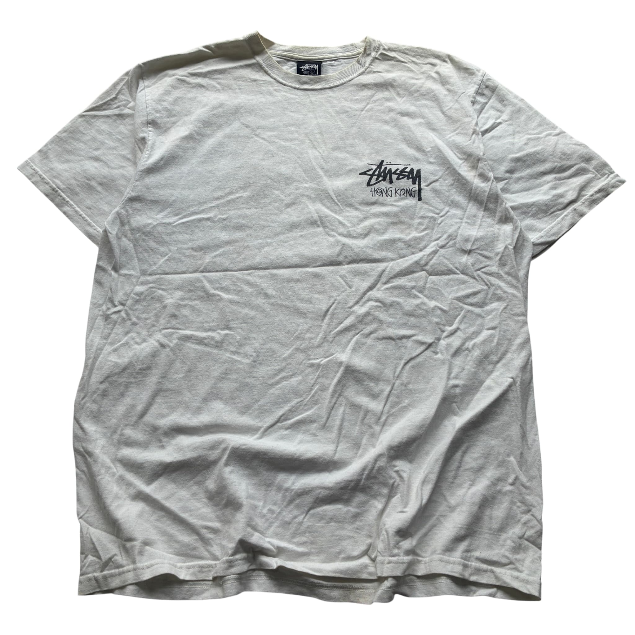 Stüssy Hong Kong Chapter T-Shirt White Graphic Tee Size L — photo 2 of 7