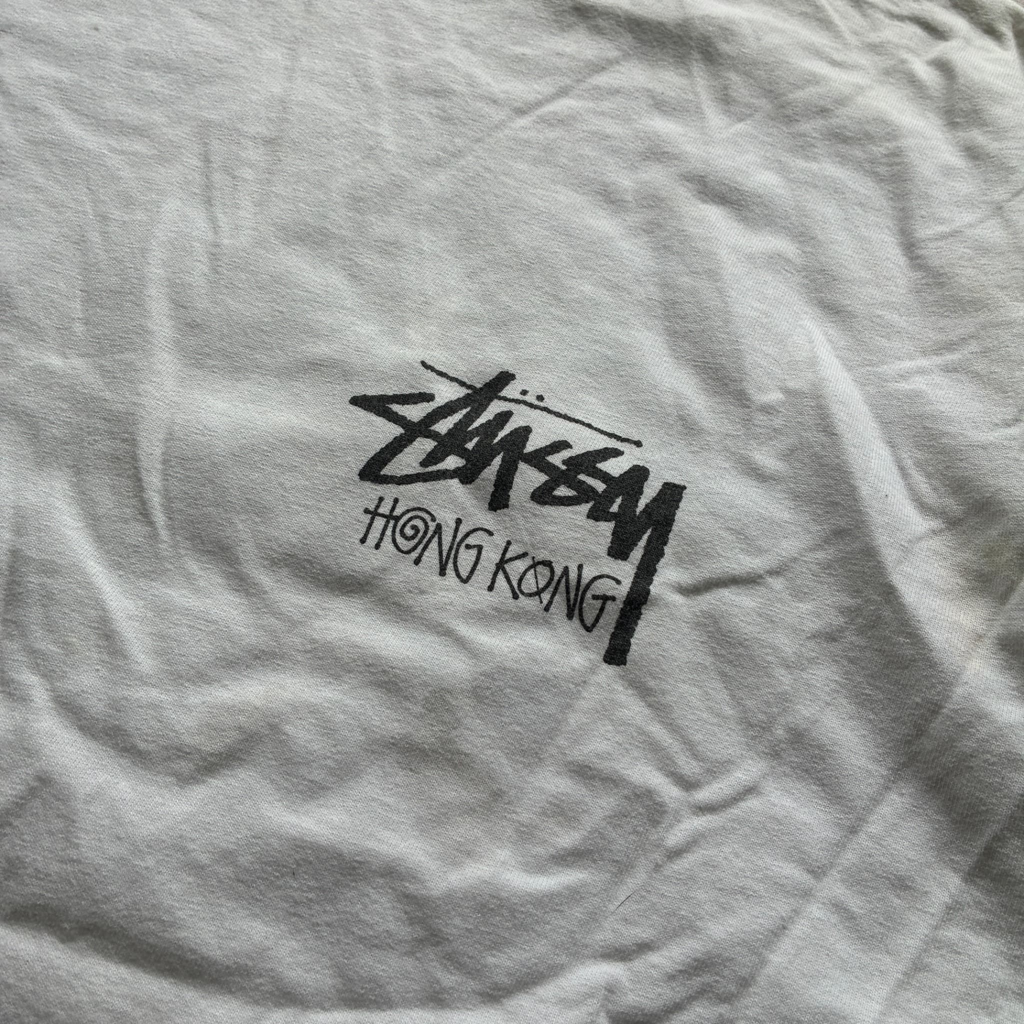Stüssy Hong Kong Chapter T-Shirt White Graphic Tee Size L — photo 4 of 7