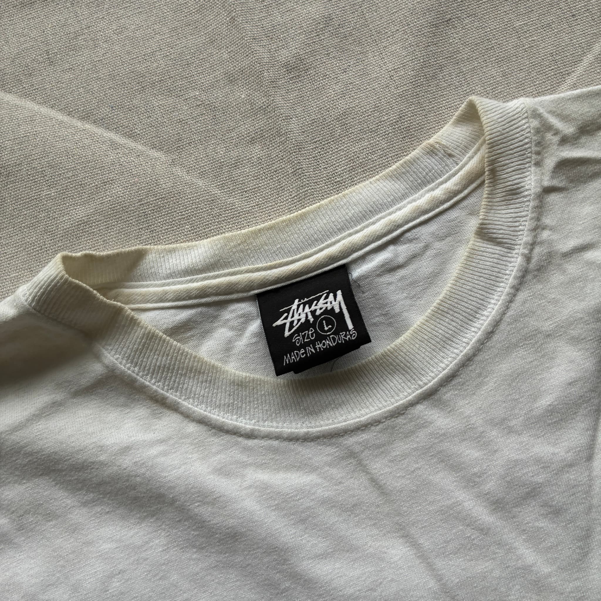 Stüssy Hong Kong Chapter T-Shirt White Graphic Tee Size L — photo 5 of 7
