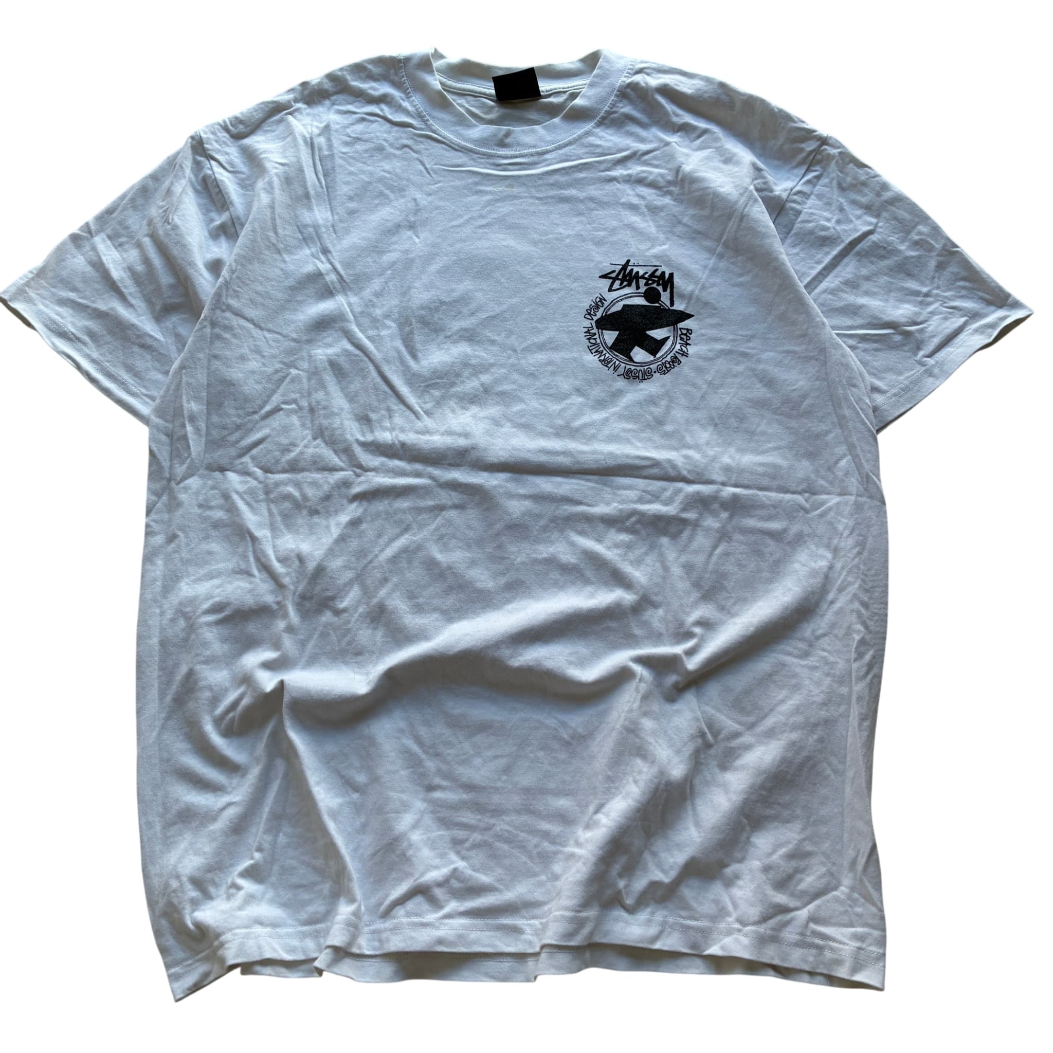 Stüssy International Design Anvil Logo T-Shirt White Size L — photo 1 of 7