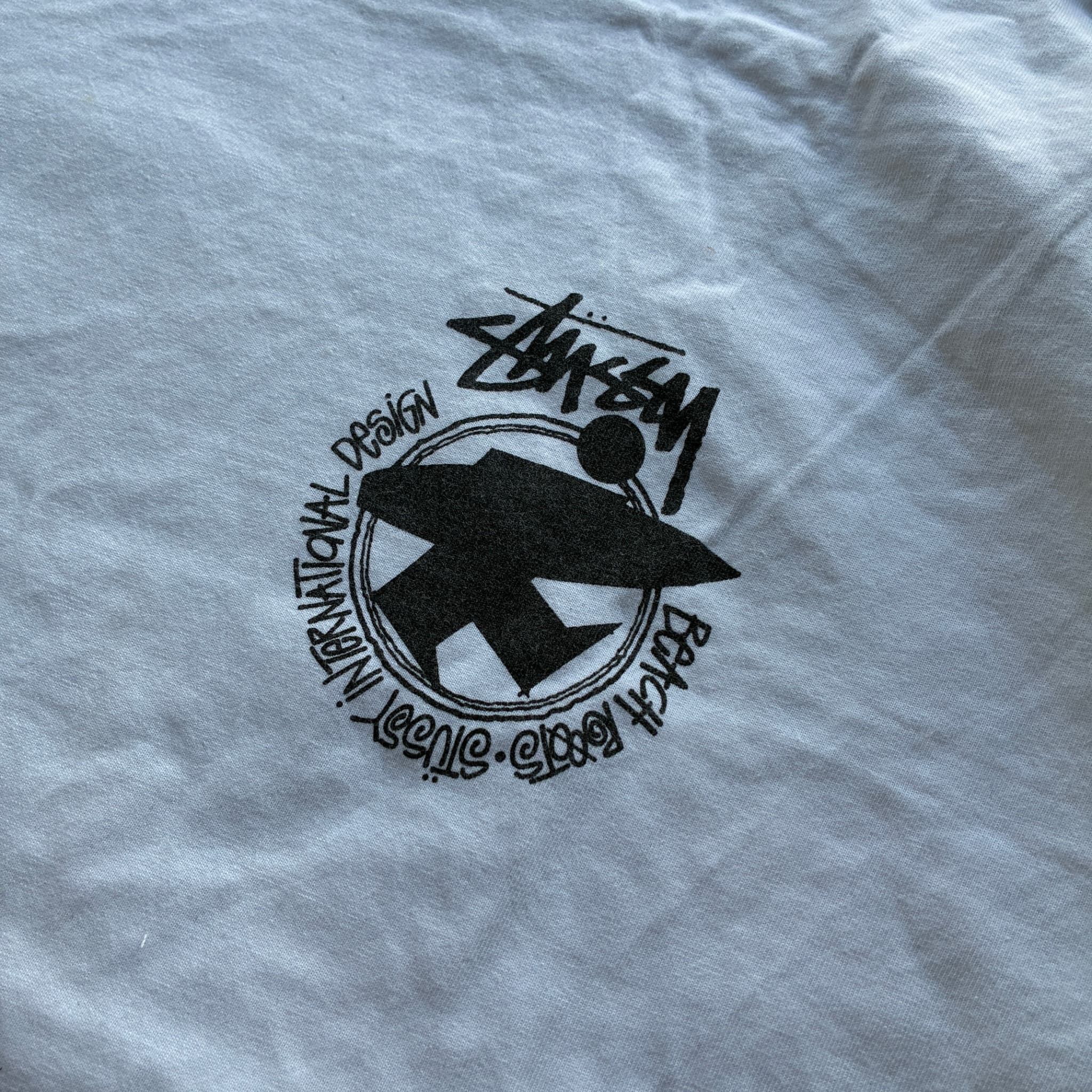 Stüssy International Design Anvil Logo T-Shirt White Size L — photo 3 of 7