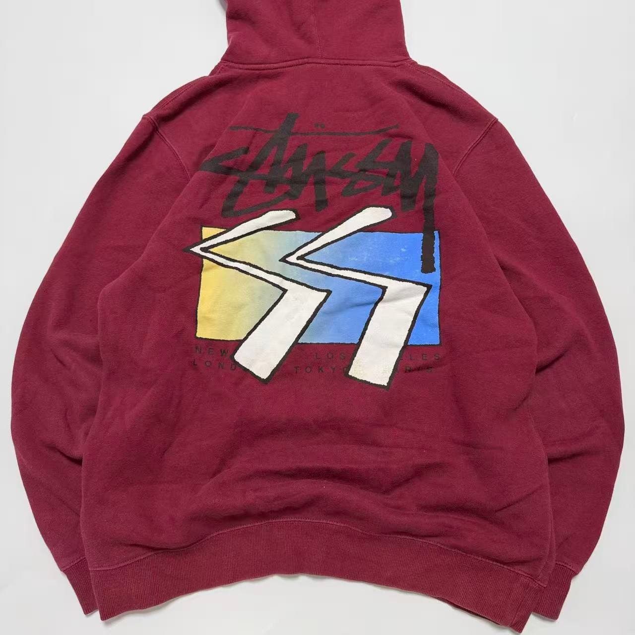 Stüssy Maroon Graphic Hoodie — photo 2 of 7