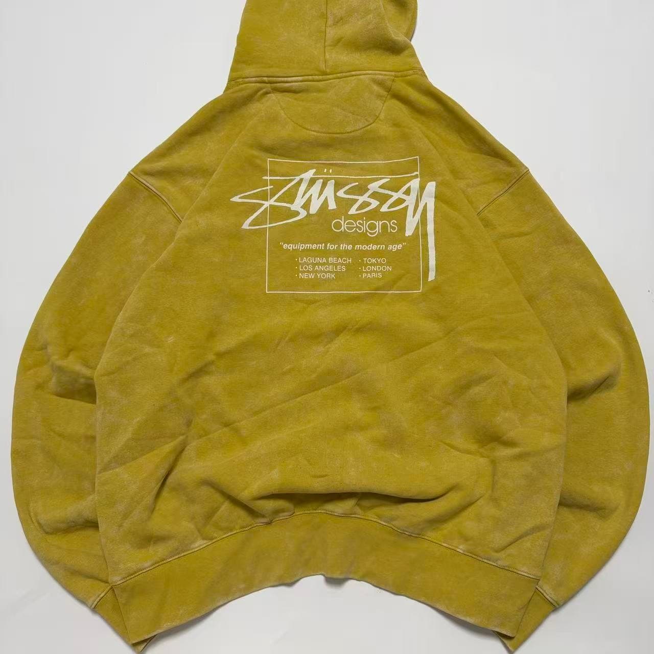Stüssy Pigment Dyed Mustard Hoodie — photo 2 of 7