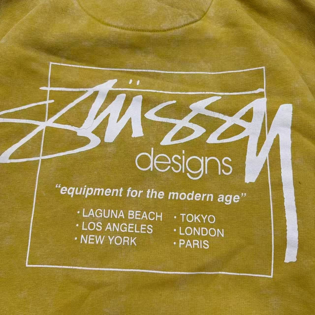 Stüssy Pigment Dyed Mustard Hoodie — photo 7 of 7