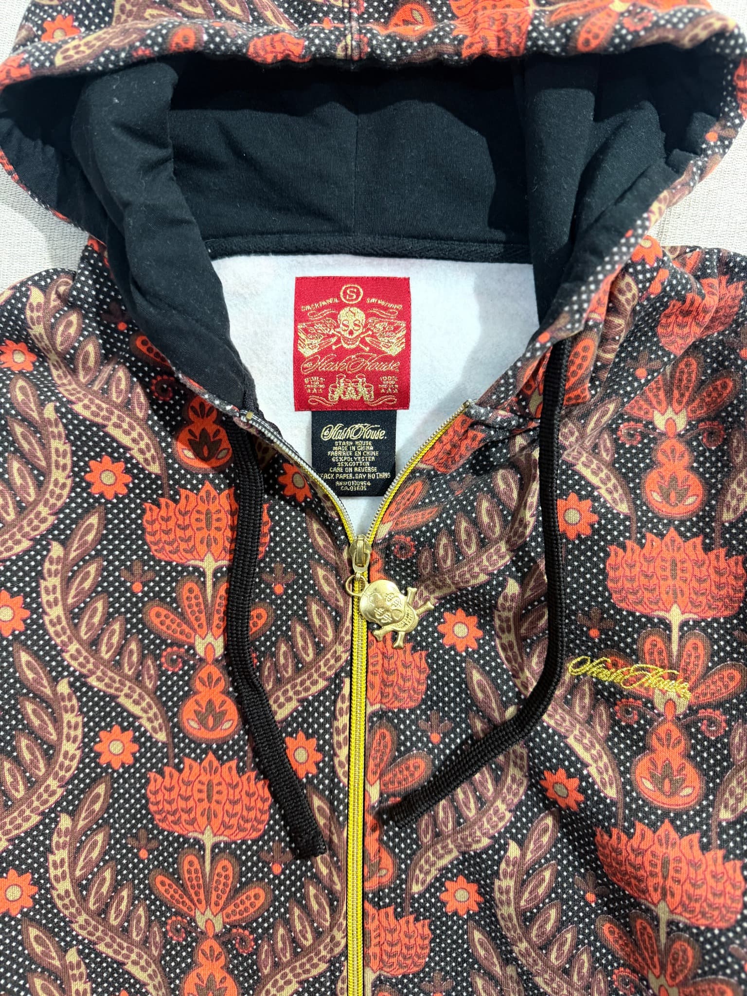 Stash House Floral Full Zip Hoodie — photo 6 of 7