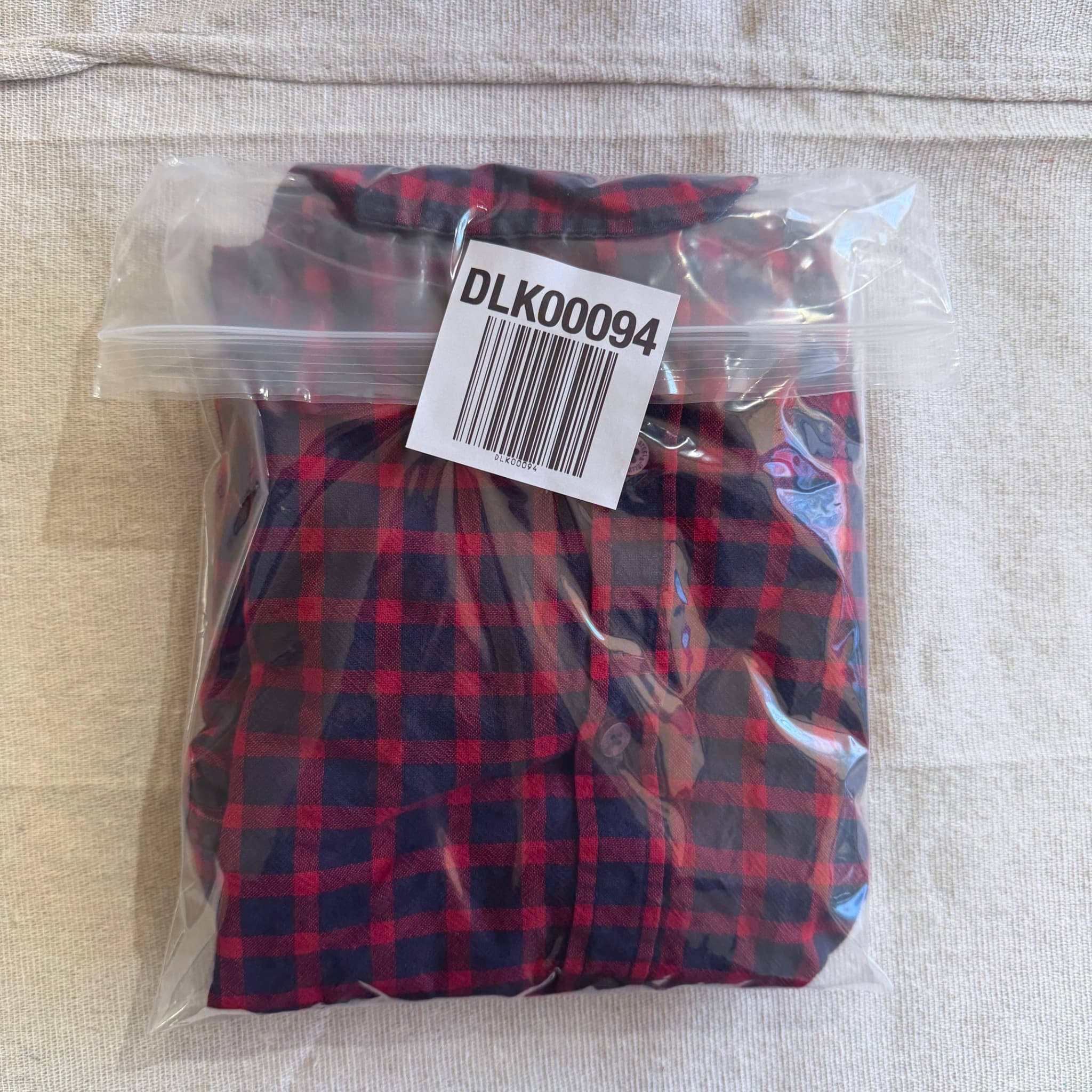 Steel & Jelly Red and Navy Blue Checkered Button-Down Shirt — photo 9 of 9