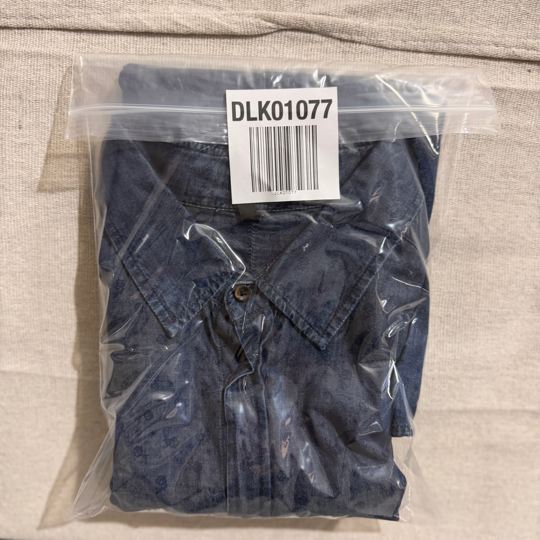 STILE BENETTON Blue Floral Denim Shirt — photo 7 of 7