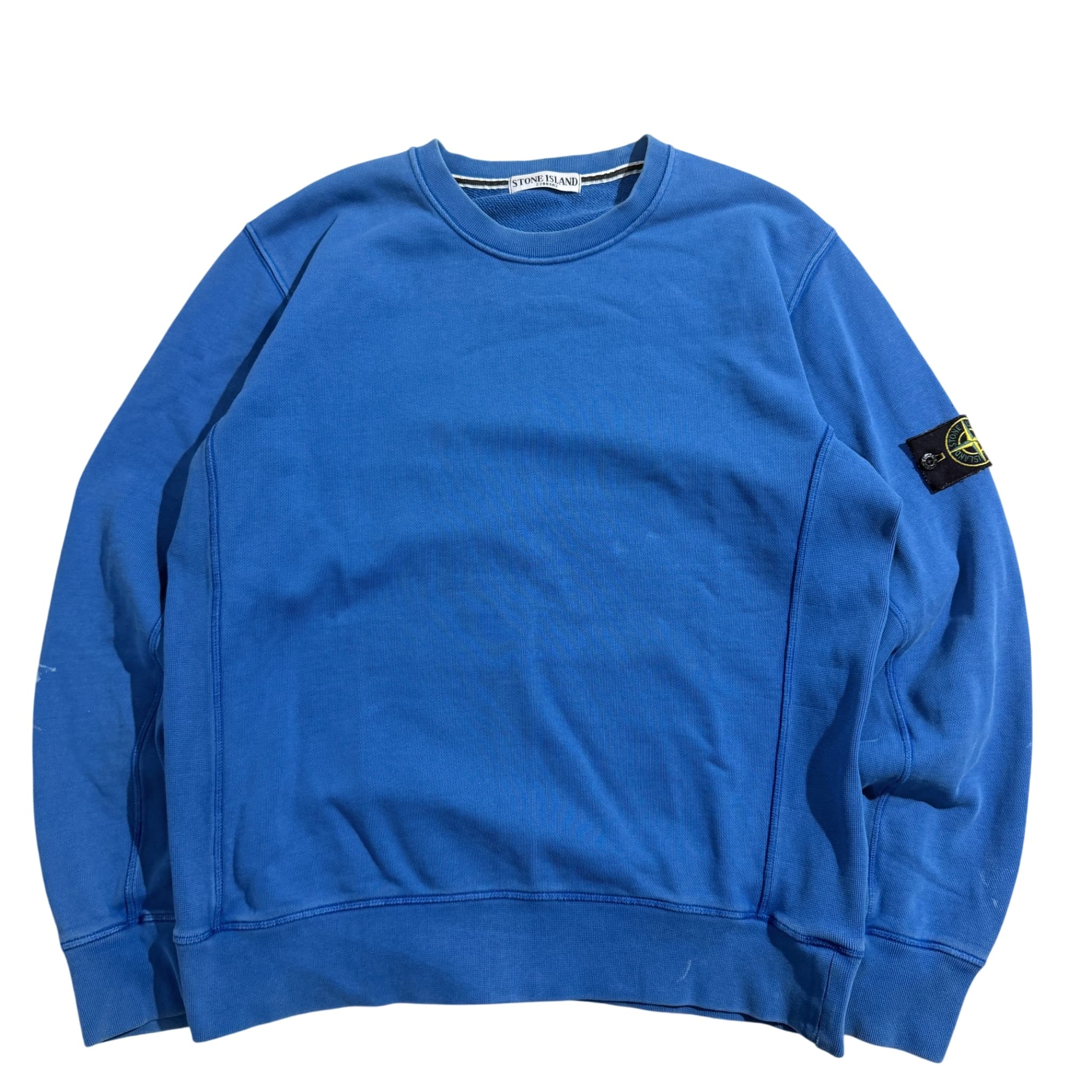 Stone Island Garment Dyed Crewneck Sweatshirt Blue XL — photo 1 of 12