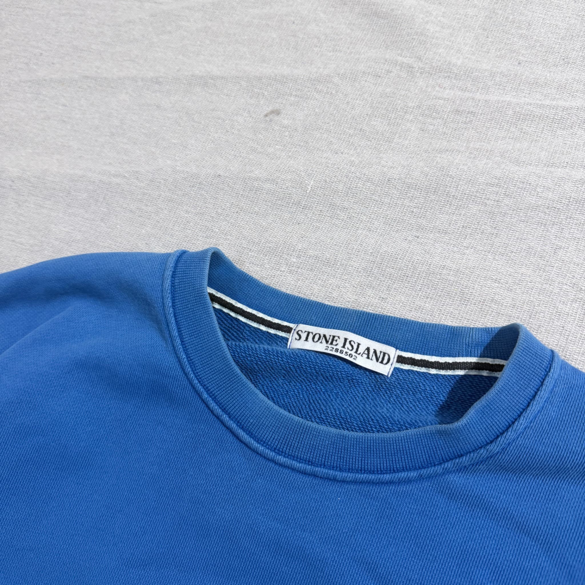 Stone Island Garment Dyed Crewneck Sweatshirt Blue XL — photo 3 of 12