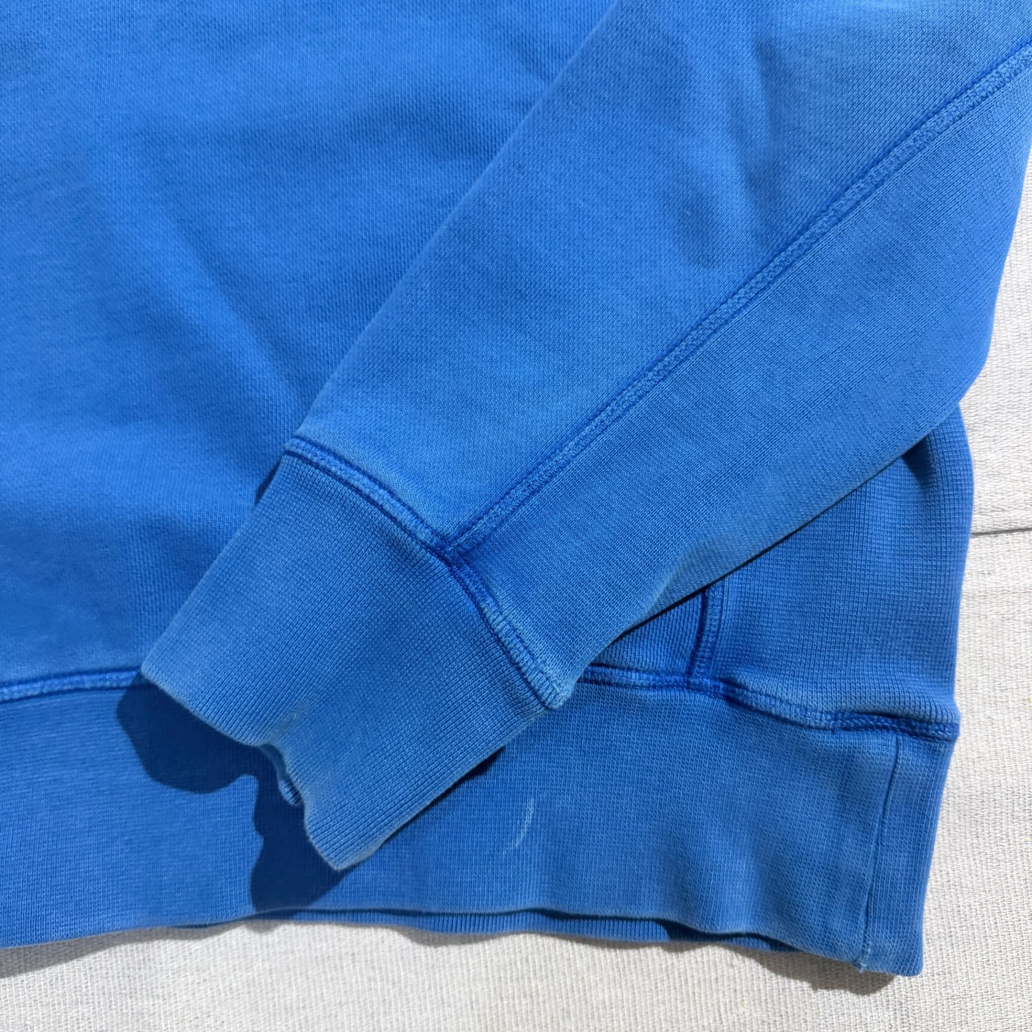 Stone Island Garment Dyed Crewneck Sweatshirt Blue XL — photo 4 of 12