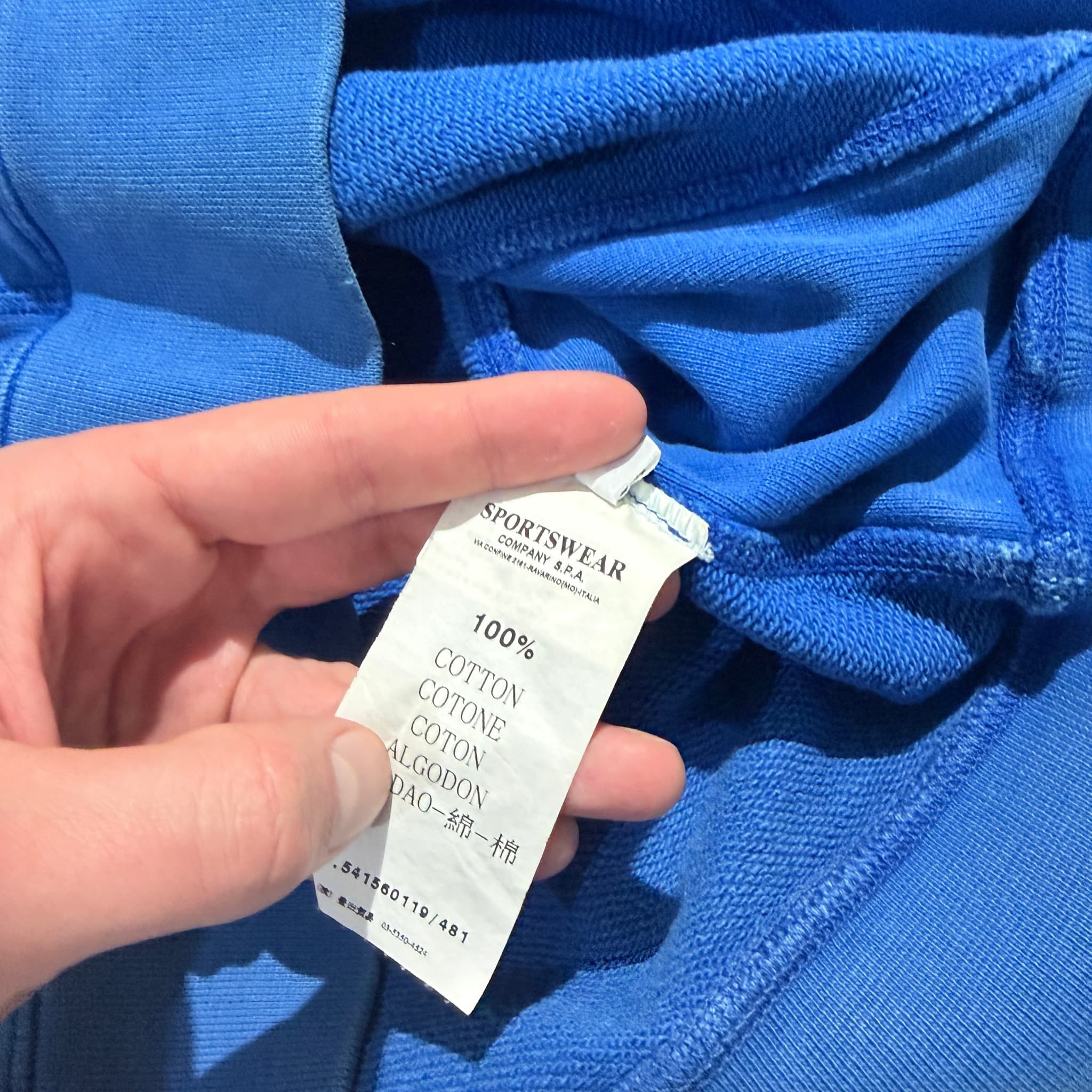 Stone Island Garment Dyed Crewneck Sweatshirt Blue XL — photo 7 of 12