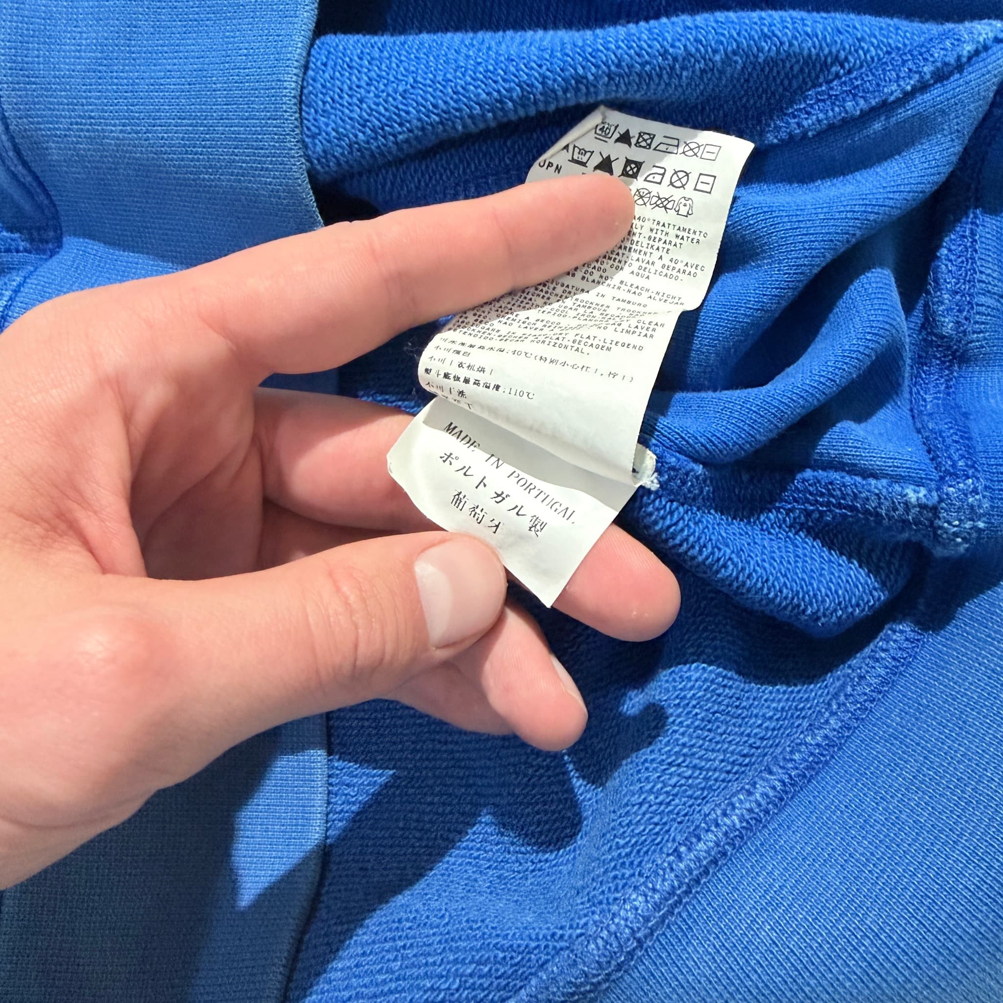 Stone Island Garment Dyed Crewneck Sweatshirt Blue XL — photo 8 of 12