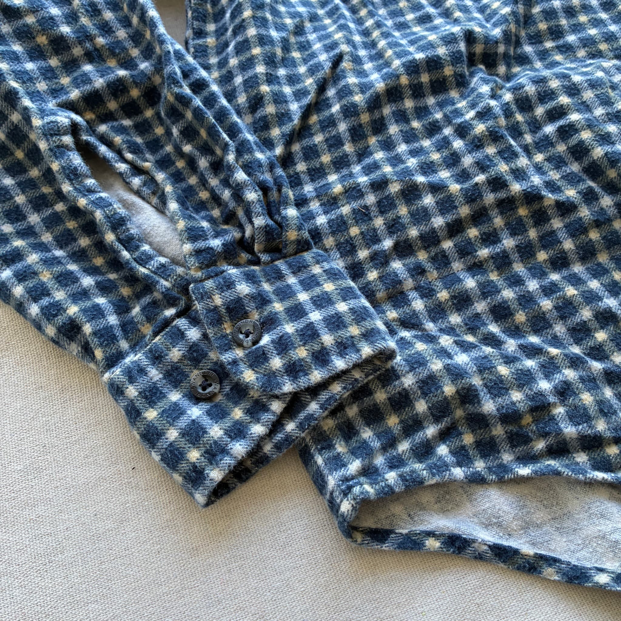 Swanndri Blue Plaid Flannel Shirt 2000s Release S — photo 2 of 6