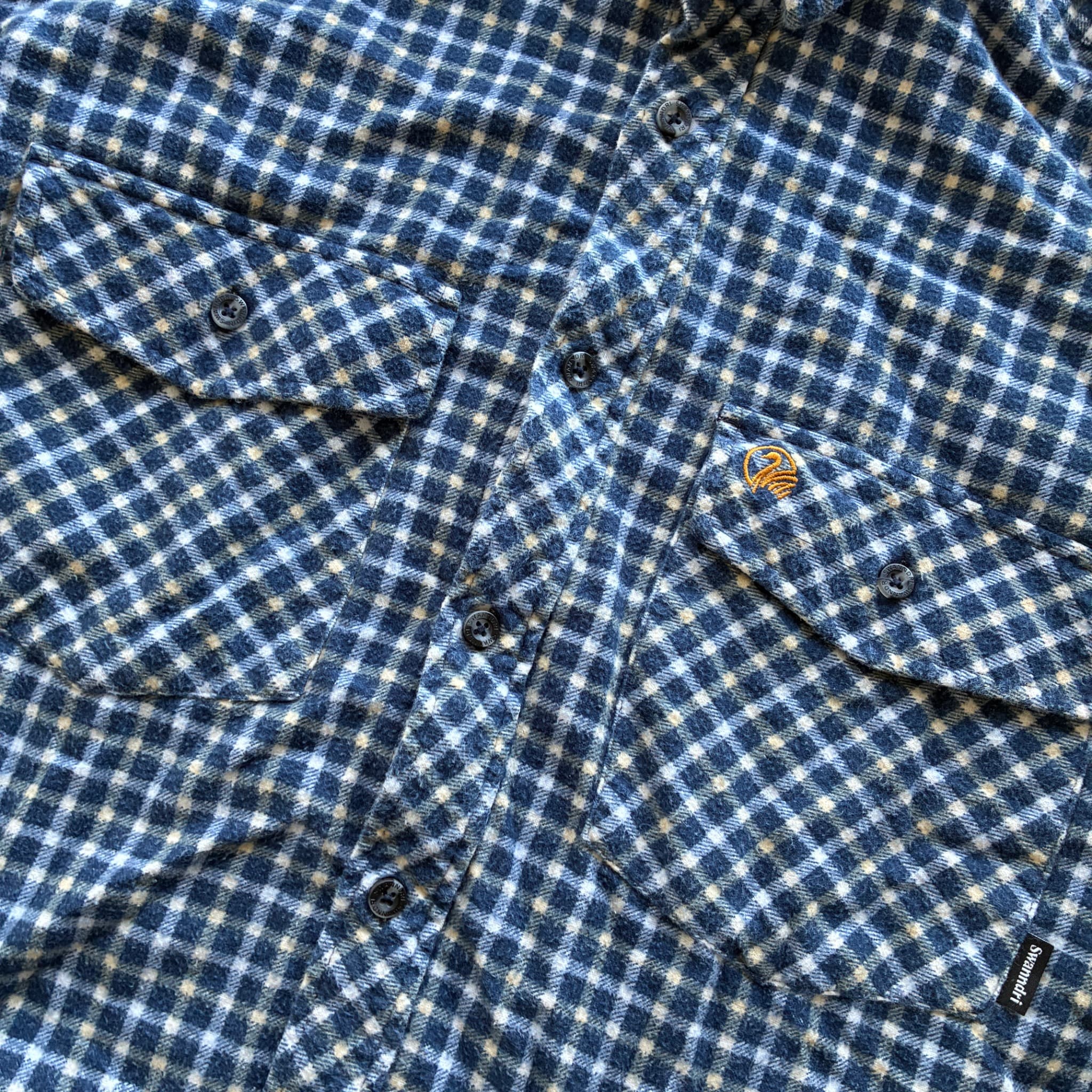 Swanndri Blue Plaid Flannel Shirt 2000s Release S — photo 3 of 6