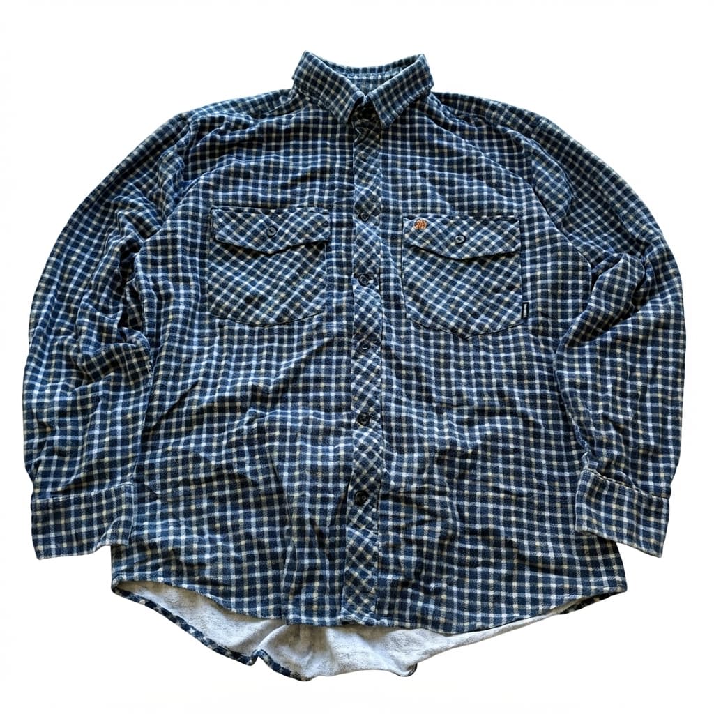 Swanndri Blue Plaid Flannel Shirt 2000s Release S — photo 1 of 6