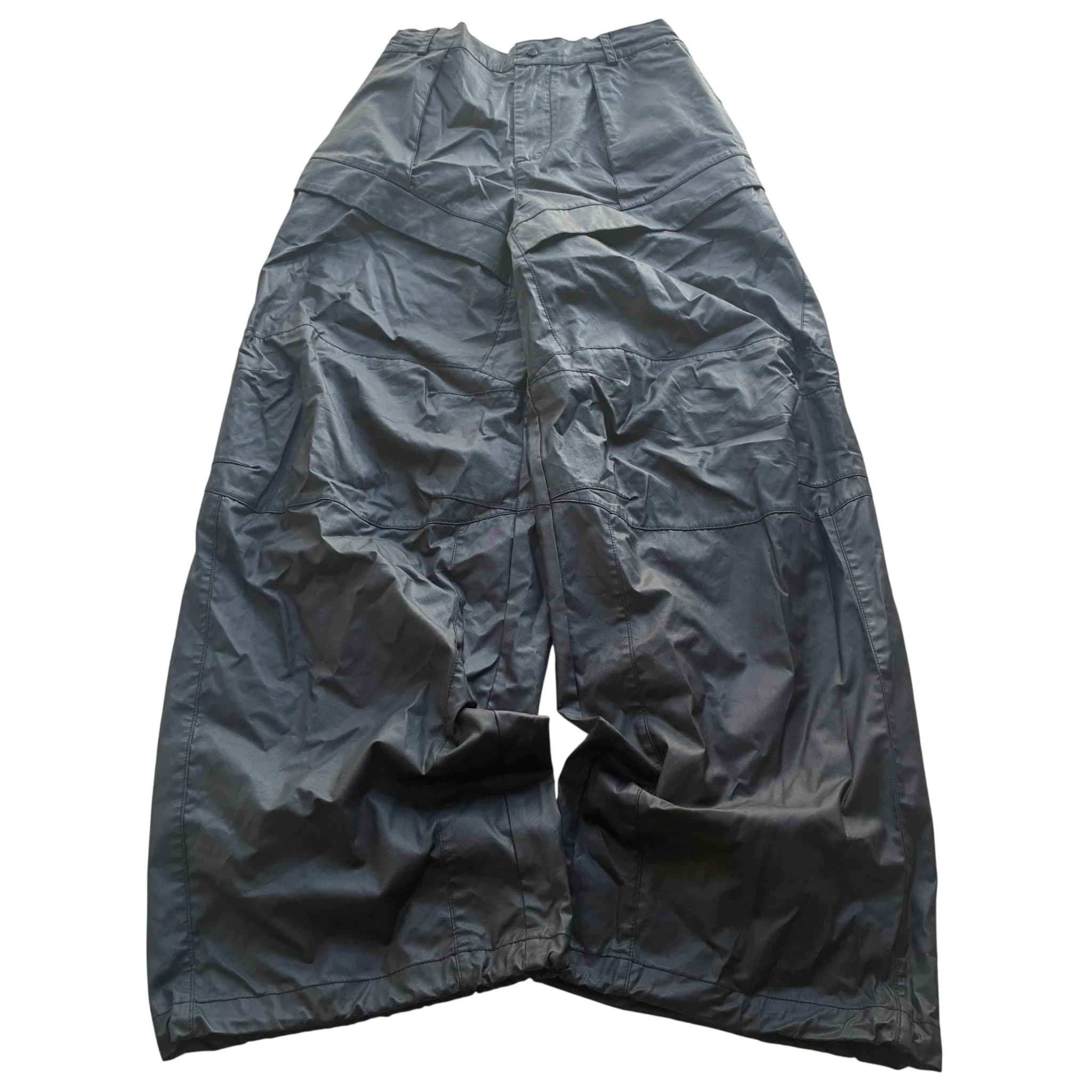 Technical Wide Leg Trousers Black L — photo 1 of 8