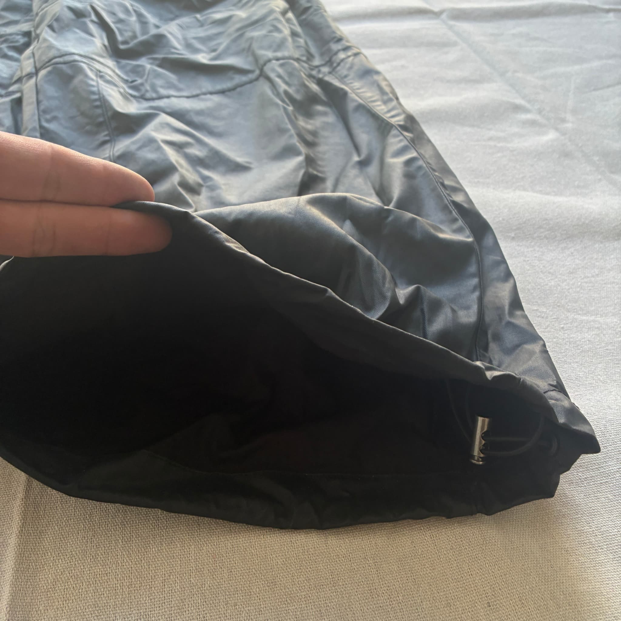 Technical Wide Leg Trousers Black L — photo 2 of 8