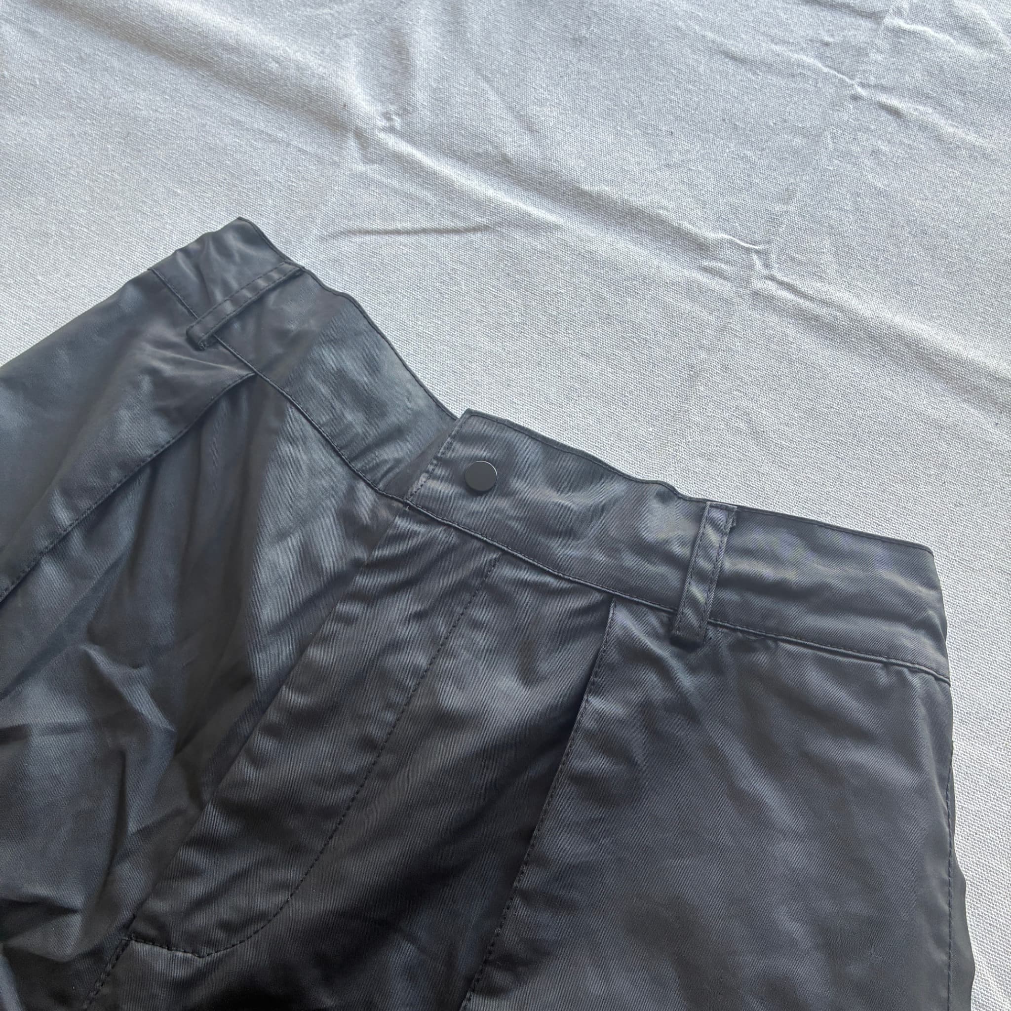 Technical Wide Leg Trousers Black L — photo 3 of 8