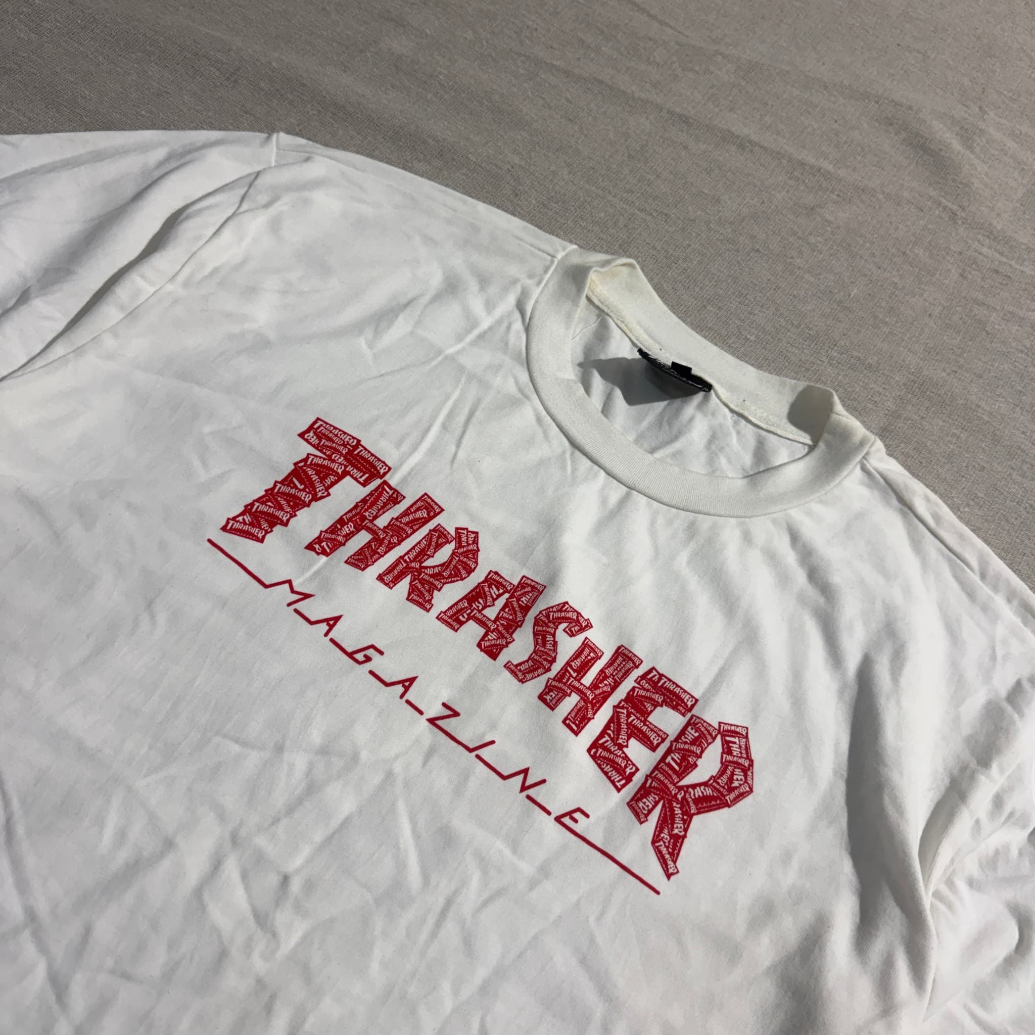 Thrasher Magazine Logo Fill T-Shirt White XXL — photo 2 of 6