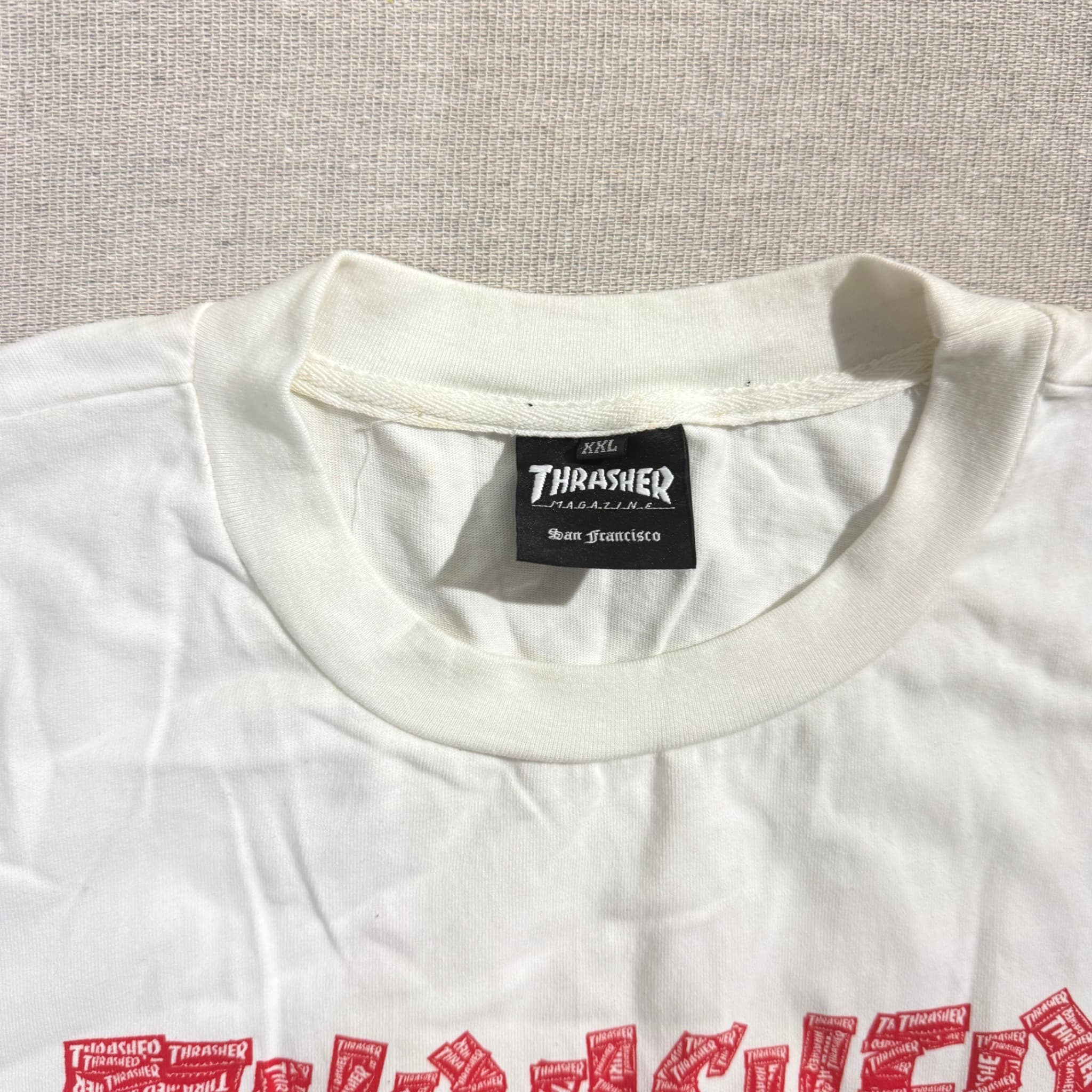Thrasher Magazine Logo Fill T-Shirt White XXL — photo 3 of 6