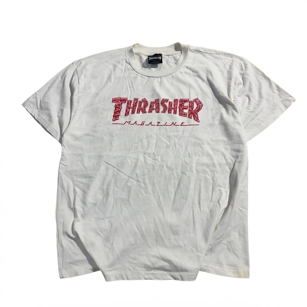 Thrasher Magazine Logo Fill T-Shirt White XXL — photo 1 of 6