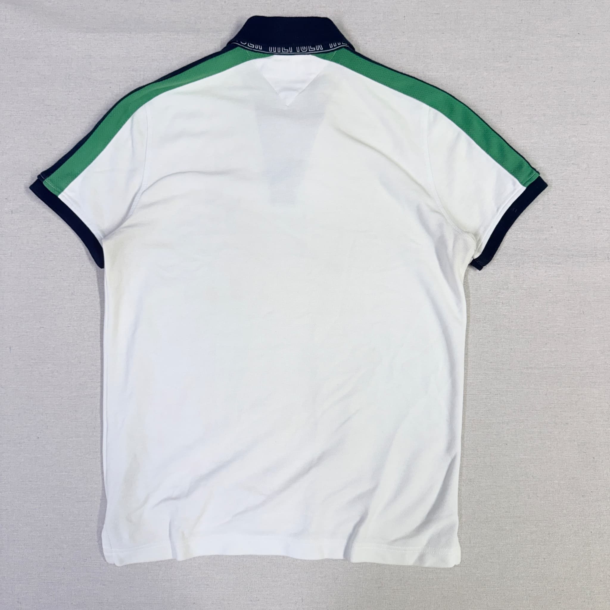 Tommy Hilfiger H85 Graphic Polo Shirt White Green Navy Men's Size S — photo 5 of 7
